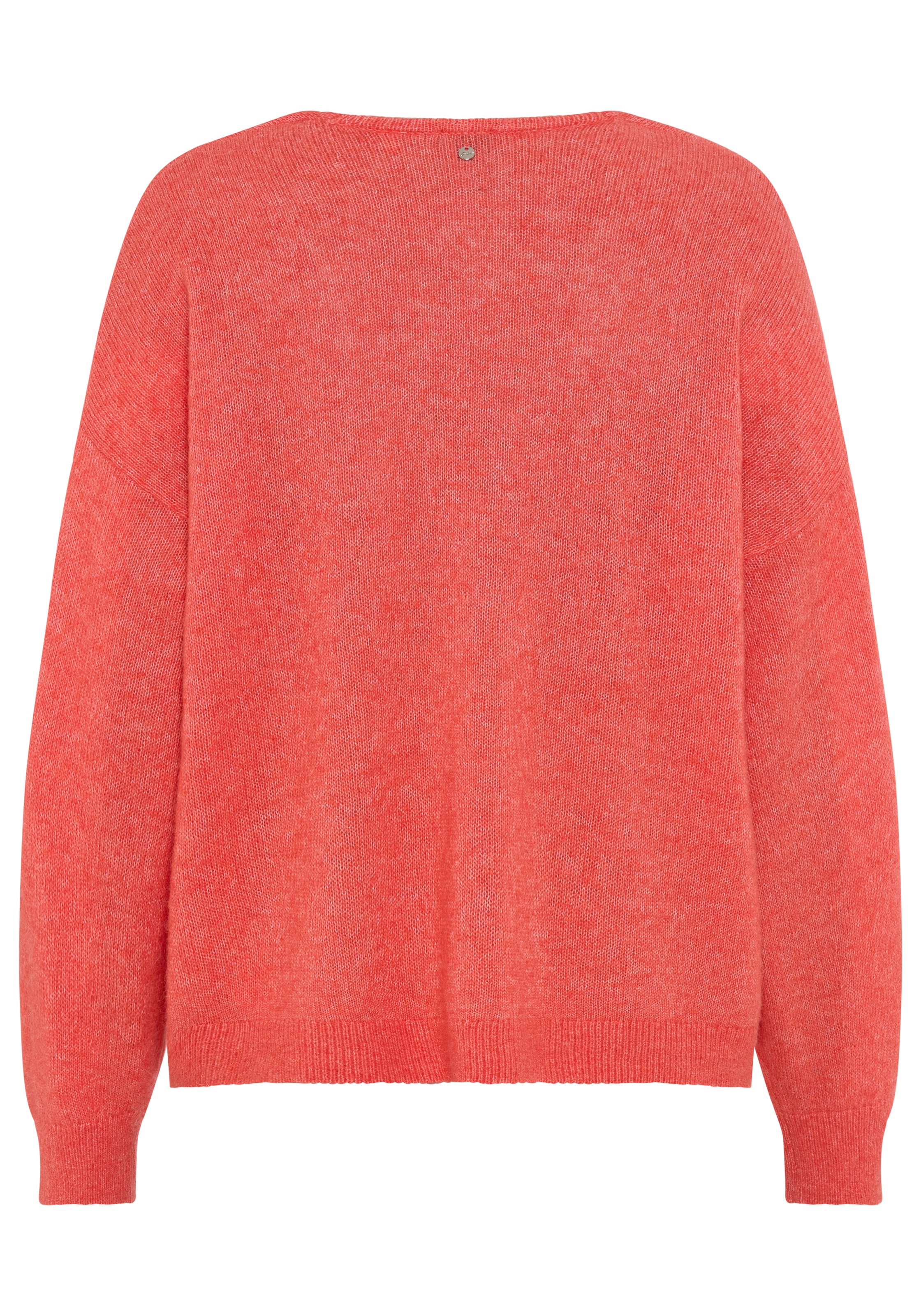 BOSS ORANGE Strickpullover "Foletta Premium Damenmode", V-Ausschnitt, Ajour günstig online kaufen