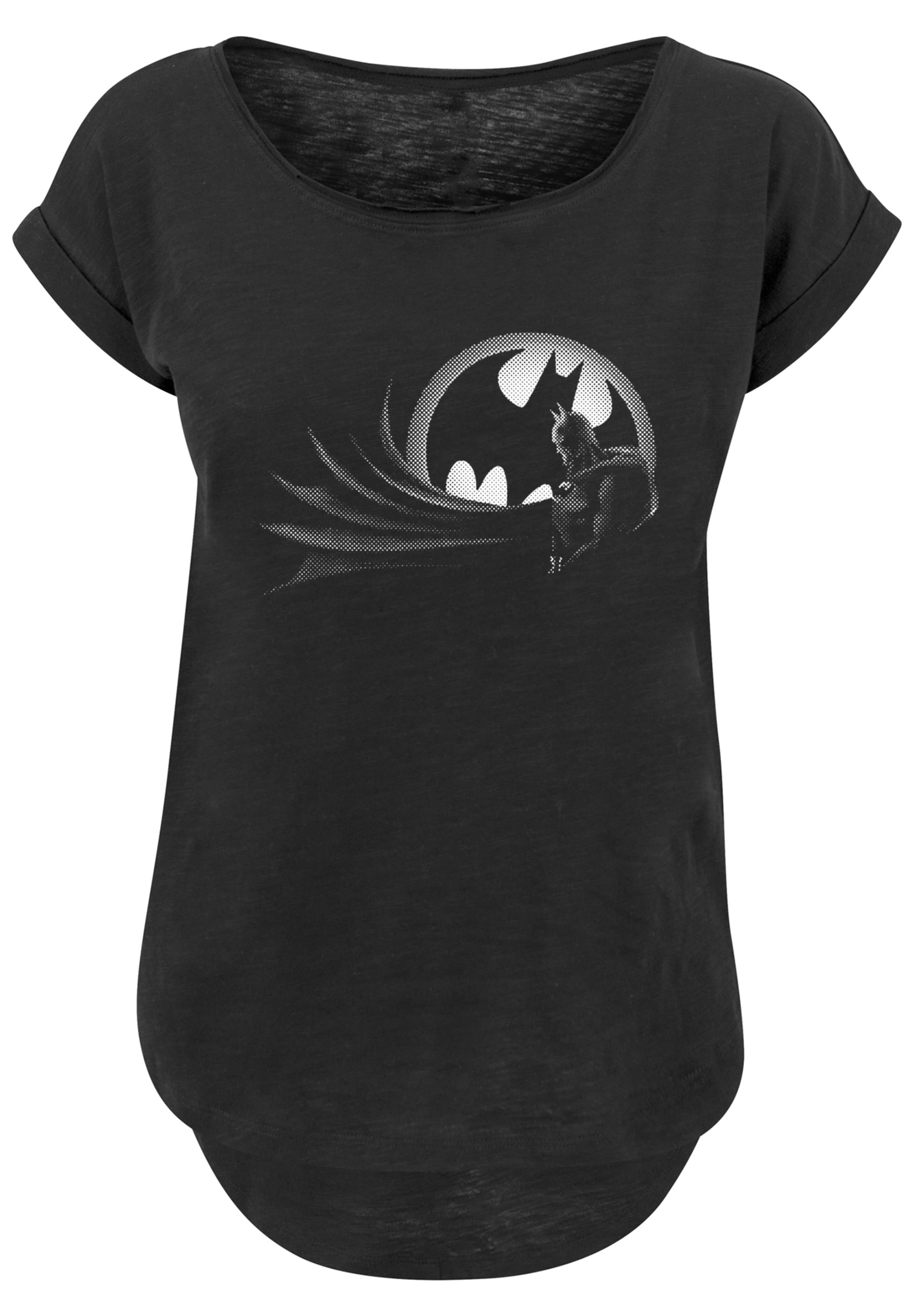 F4NT4STIC Kurzarmshirt "F4NT4STIC Damen Batman Spot with Ladies Long Slub T günstig online kaufen