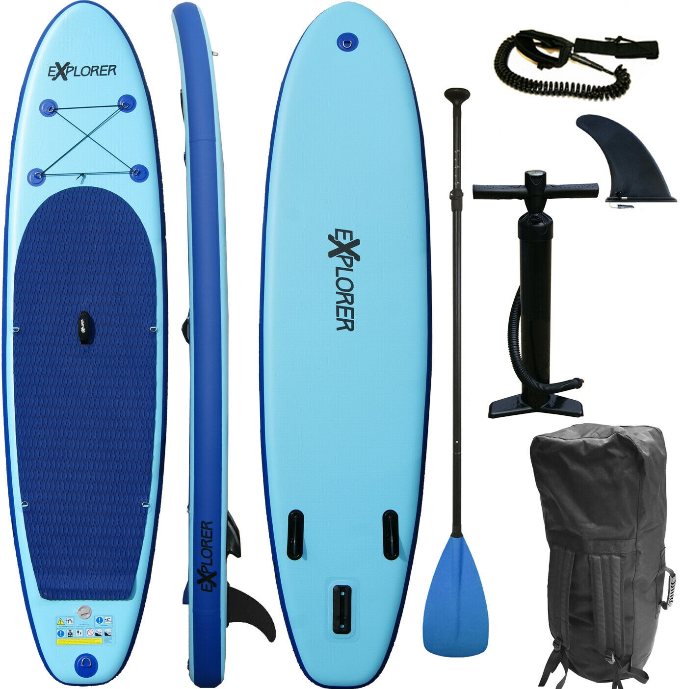 EXPLORER SUP-Board "EXPLORER 320", 320x76x15cm 320cm, blau, Wassersportboards