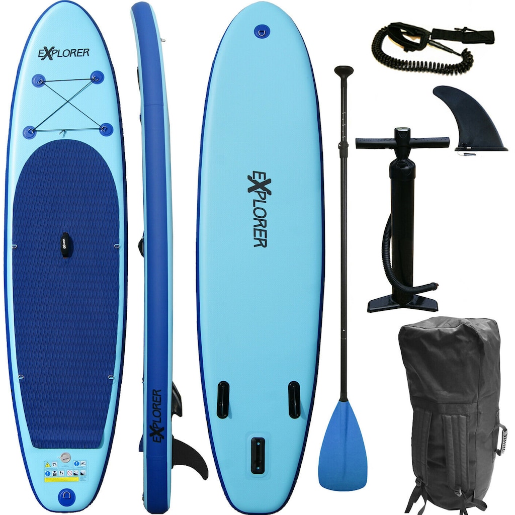 EXPLORER Inflatable SUP-Board »EXPLORER 320«, (mit Paddel, Pumpe und Transportrucksack)