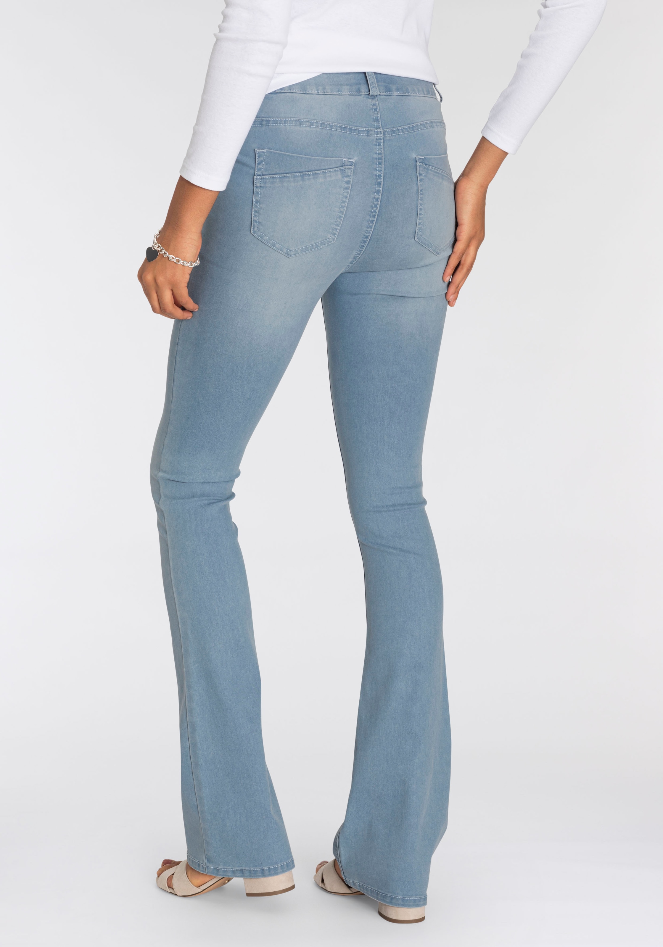 Bootcut-Jeans mit Stretch«, Waist Arizona BAUR High für »Ultra | Shapingnähten kaufen