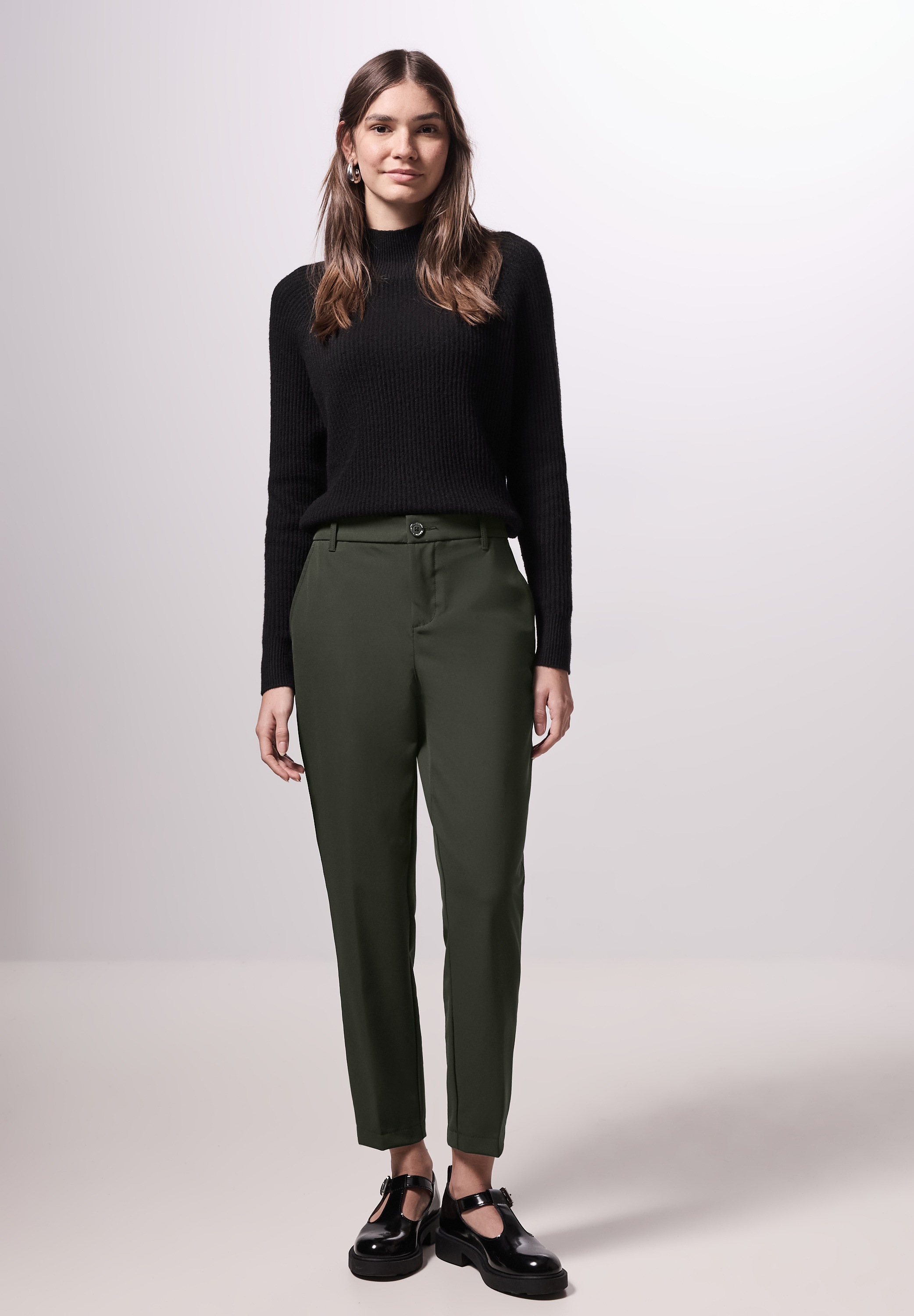 STREET ONE STUDIO Chinohose, High Waist