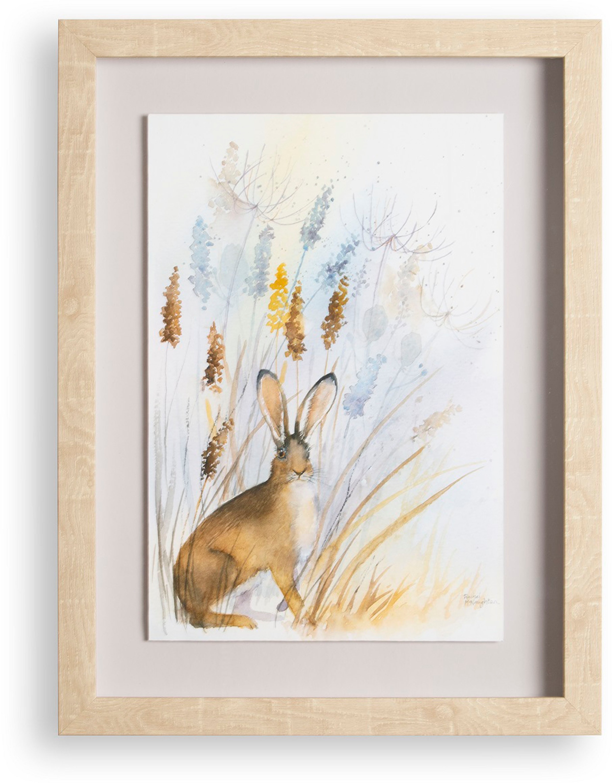 LAURA ASHLEY Bild mit Rahmen "Country Hare" 1 Stk. tlg. Bilder 40x30cm günstig online kaufen