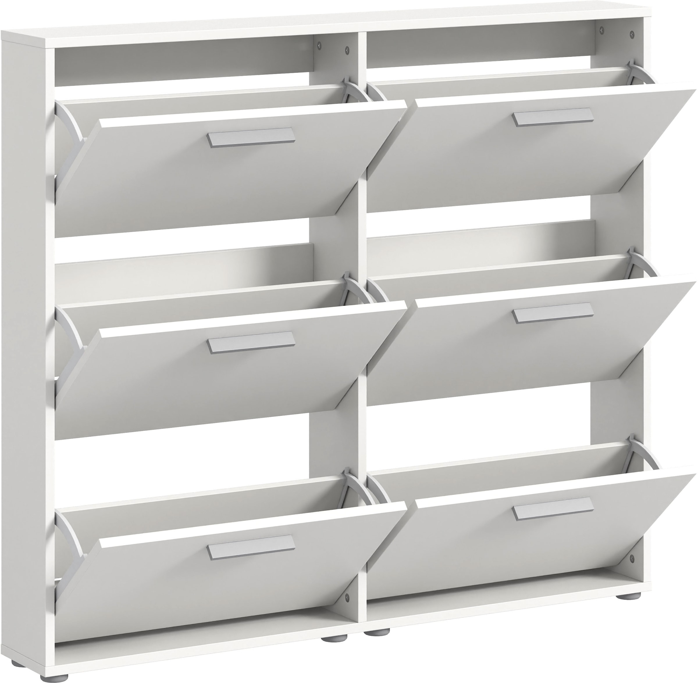 HBZ Schuhkommode »Sam Schuhkipper, Schuhschrank BxHxT 116x103x17 cm«, (1 St.), mit 6 Klappen