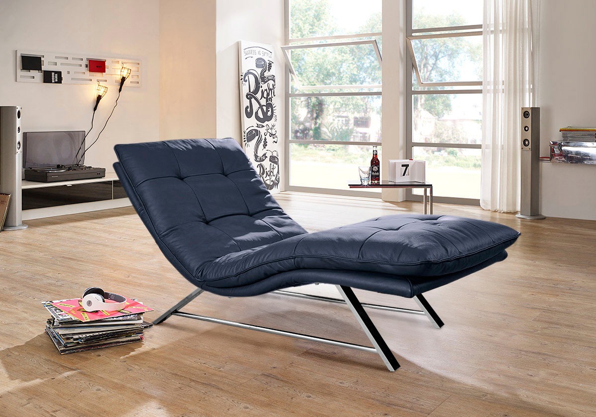 W.SCHILLIG Relaxliege »daily dreams«, in Waffelkissen-Optik, wahlweise mit Motor, Kufengestell, in 2 Breiten