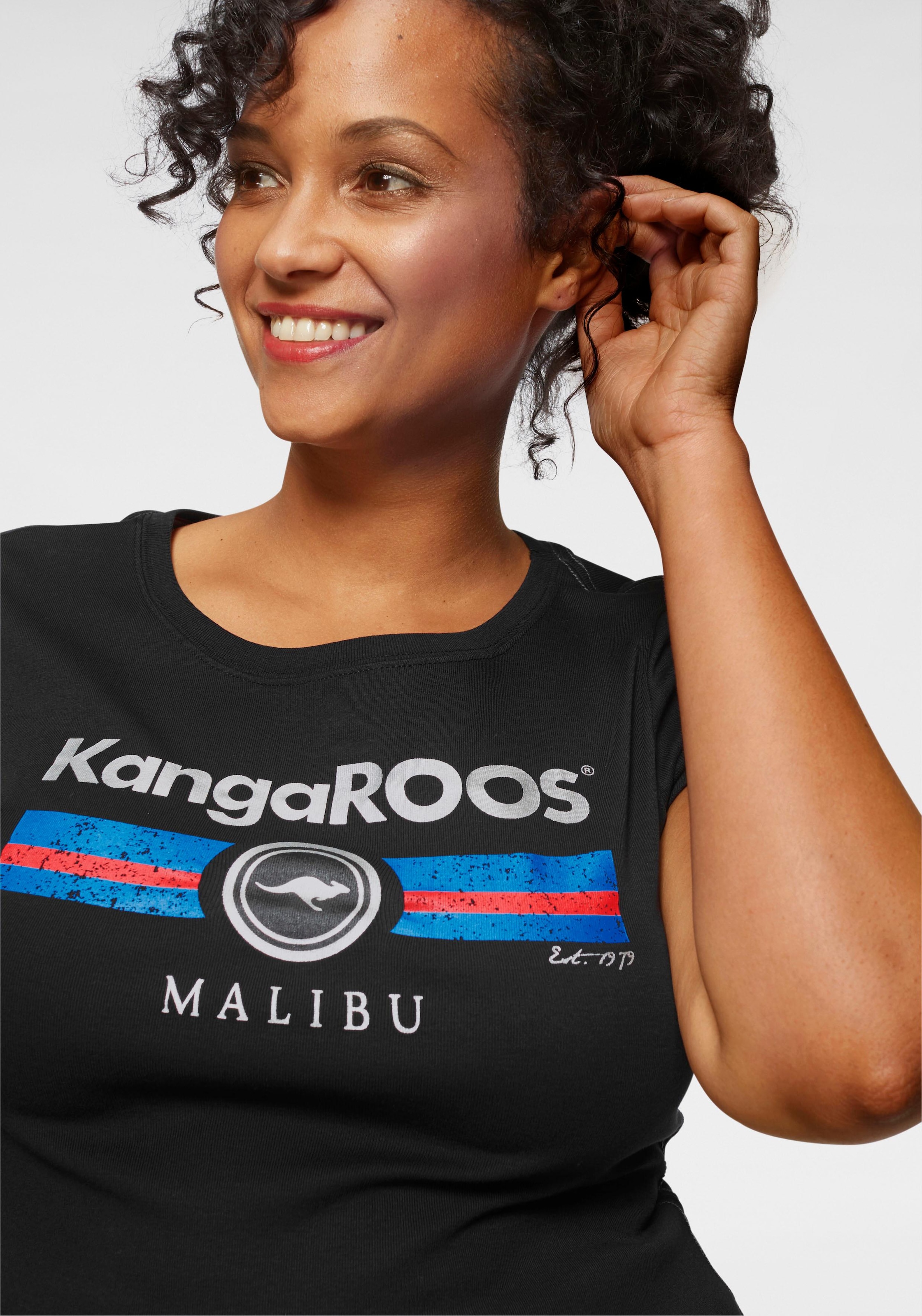 KangaROOS T-Shirt mit Metallic-Druck vorne online kaufen | BAUR