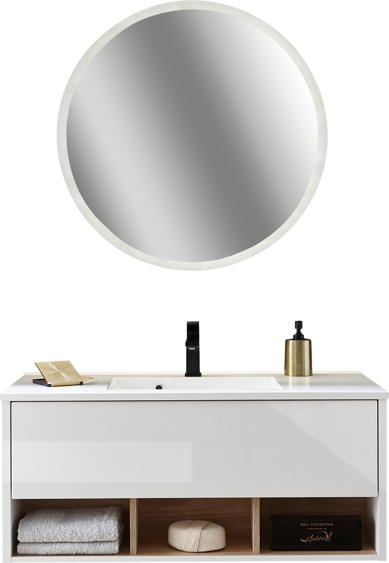 PLACES OF STYLE Badmöbel-Set "Studio Line, Bad im modernen Design, 2-teilig günstig online kaufen