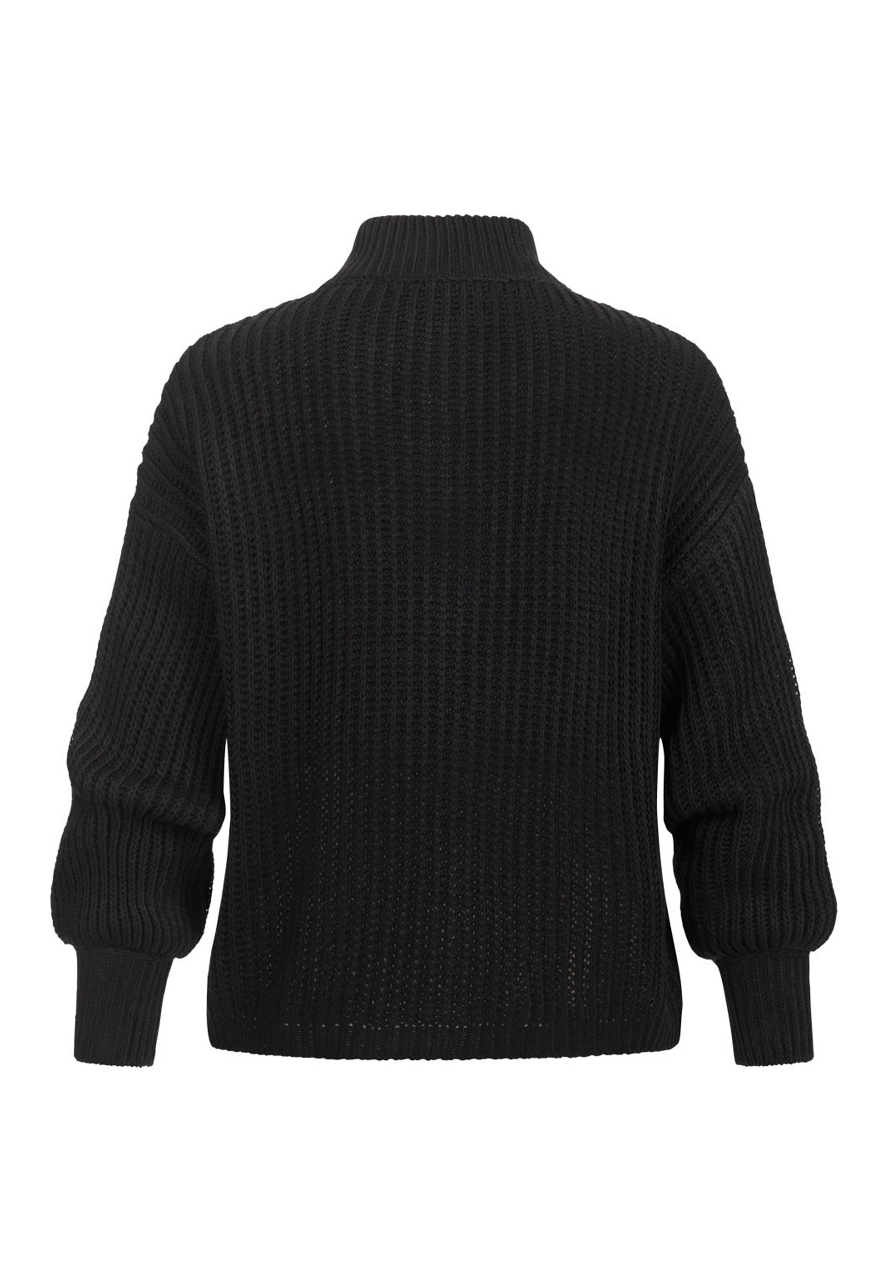 CLOUD 5IVE Fleecepullover »CLOUD 5IVE Pullover mit Stehrollkragen und V-Ausschnitt«
