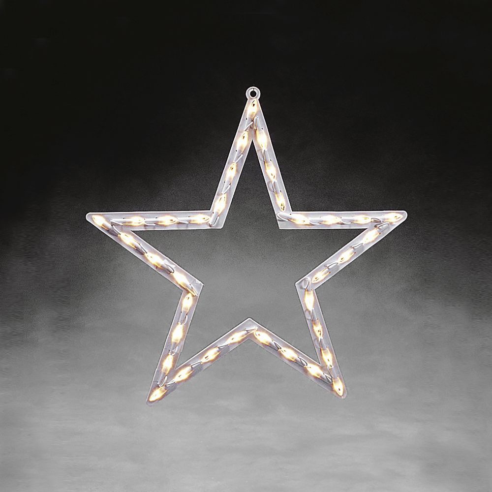 »Weihnachtsstern, KONSTSMIDE BAUR Stern bestellen Dioden | Fenstersilhouette Weihnachtsdeko«, weiße Stern, warm 35 LED