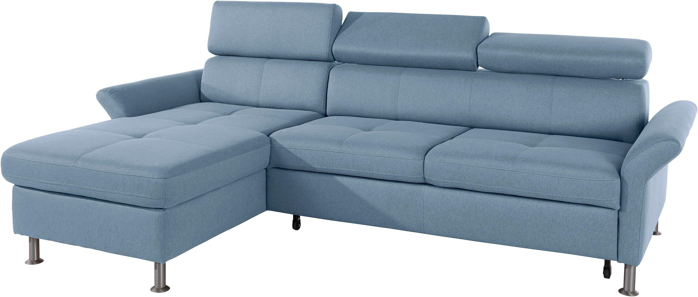 exxpo - sofa fashion Ecksofa »Maretto, bequem und komfortabel, L-Form«, inkl. Kopf- bzw. Rückenverstellung, wahlweise mit Bettfunktion