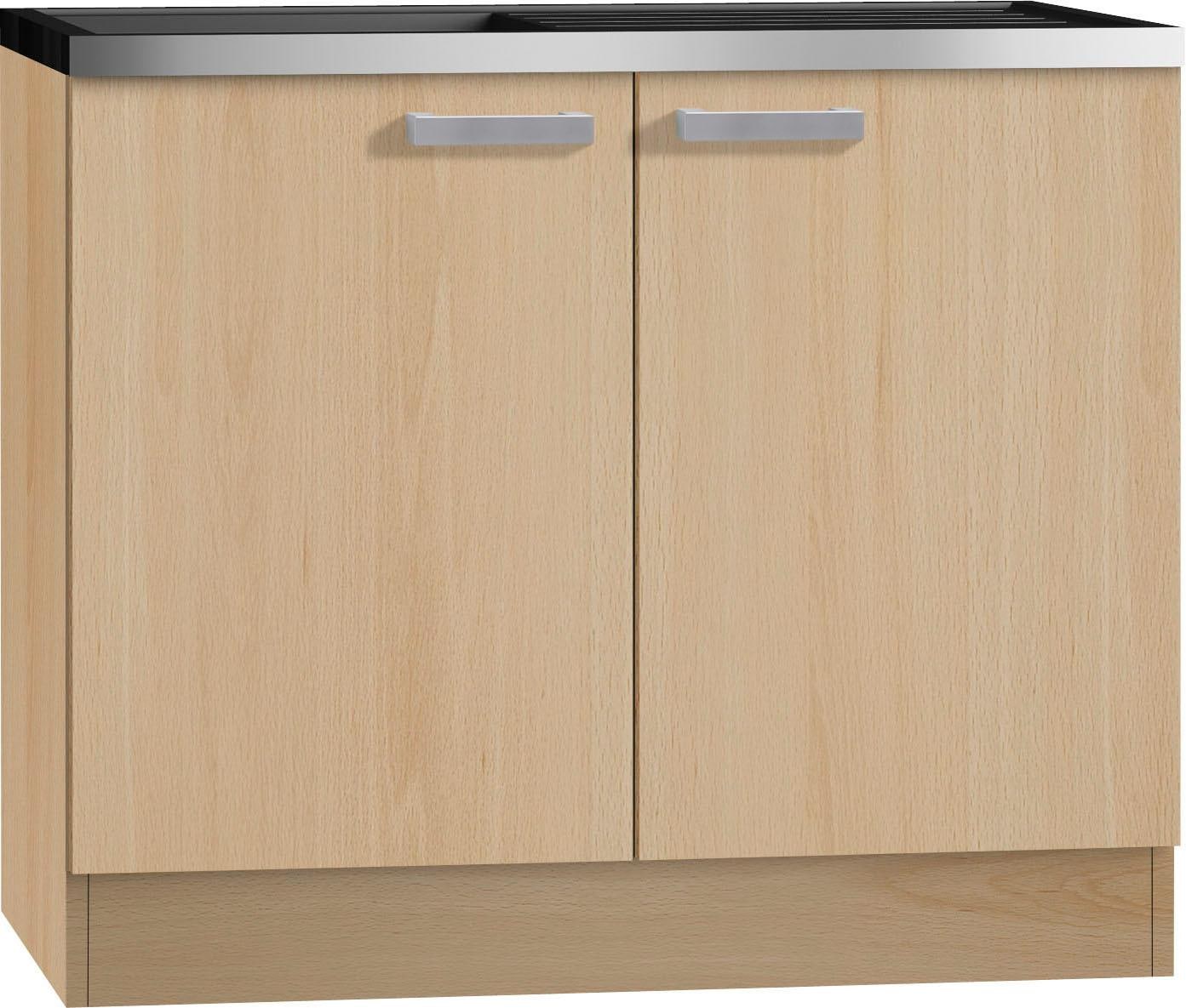 OPTIFIT Spülenschrank "Odense 50", 100 cm breit, 50 cm tief, inkl. Spülenauflage