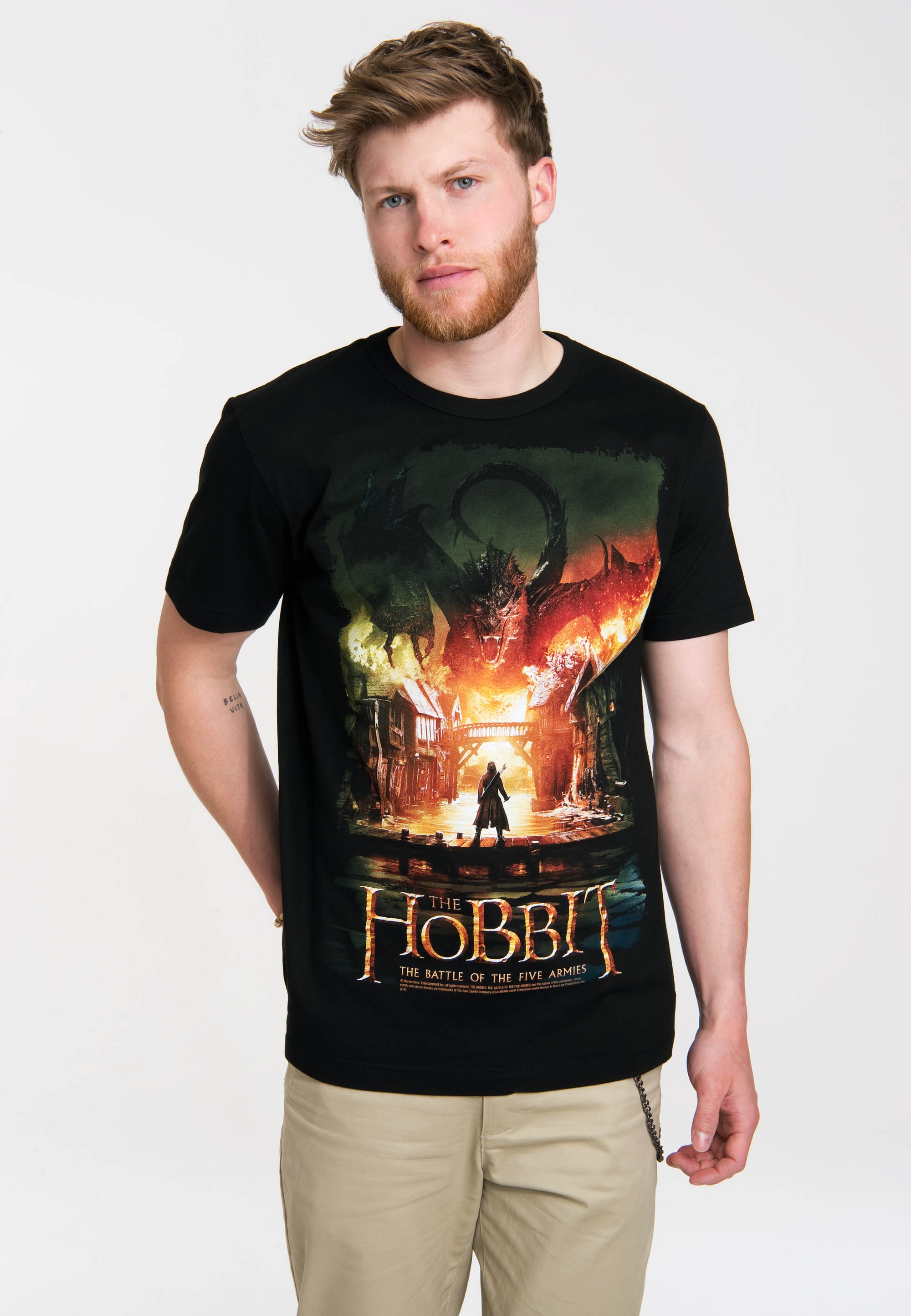 LOGOSHIRT T-Shirt »Der Hobbit: Die Schlacht der Fünf Heere«, mit tollem Film-Motiv