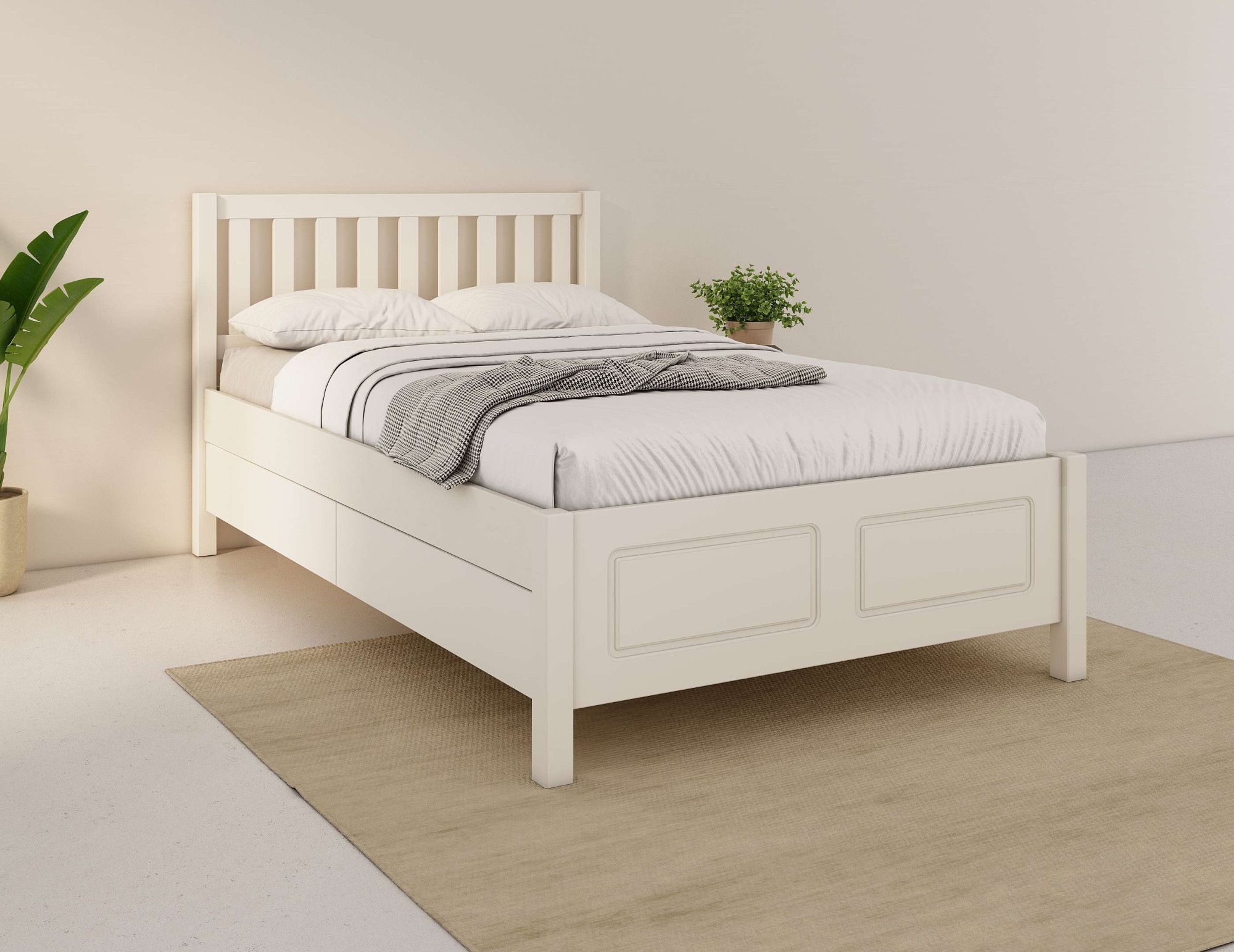 OTTO home 1100000002199 »Synnra, Stauraumbett, Holzbett, Liegefläche 120x200 cm« Made in Europe,  inklusive Lattenrost, mit 4 Schubladen, FSC® zertifiziert