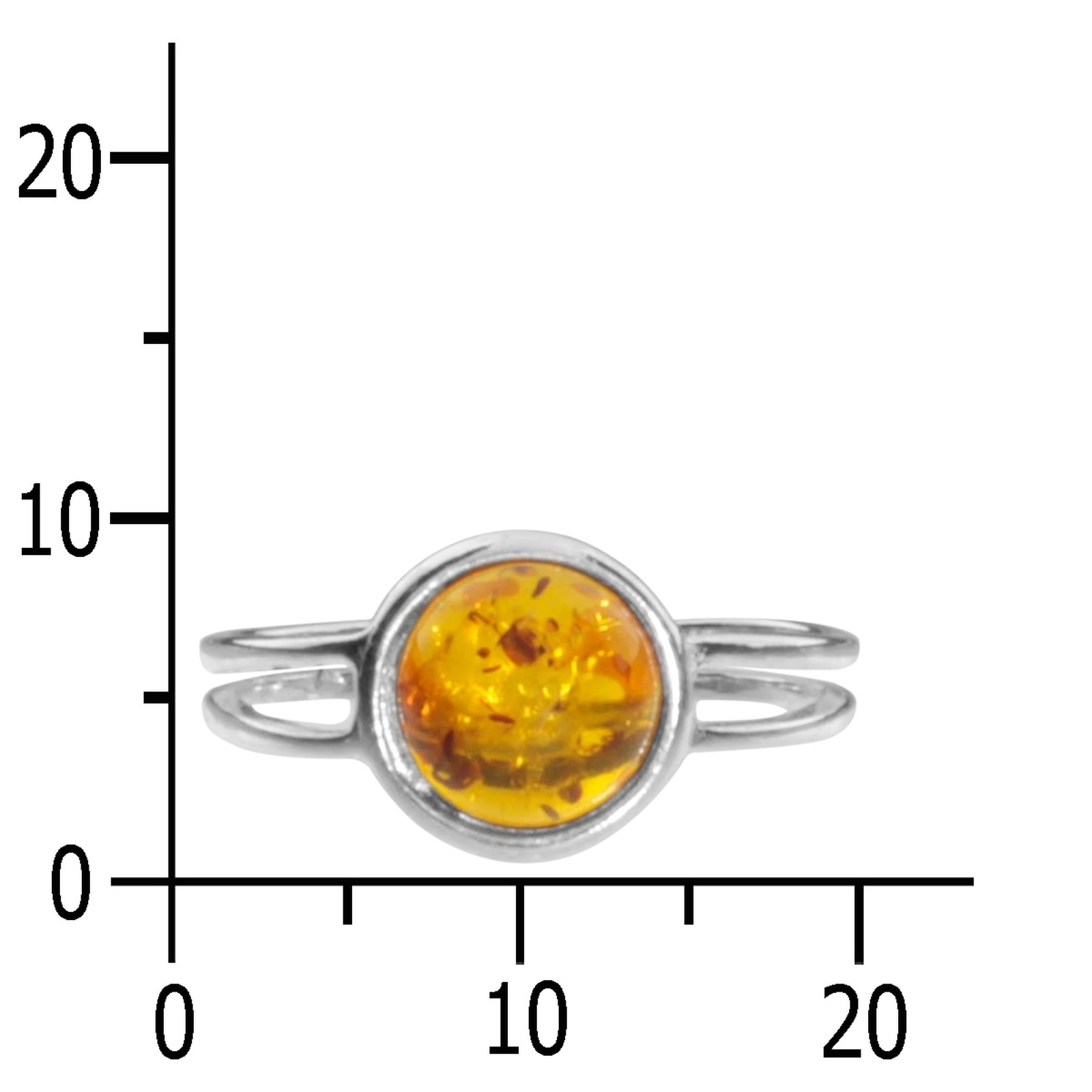 OSTSEE-SCHMUCK Fingerring »- Almut - Silber 925/000 - Bernstein«