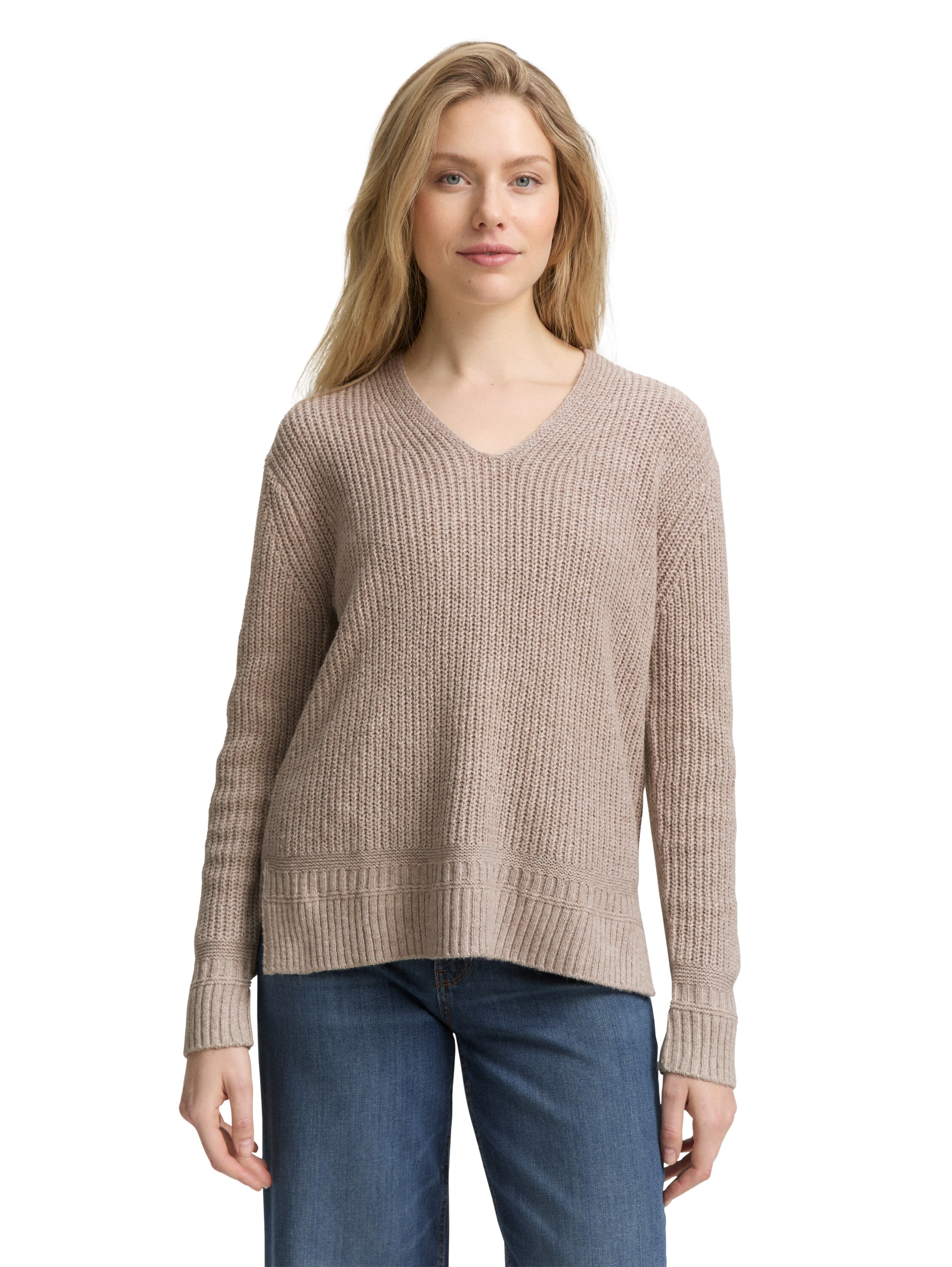TOM TAILOR Strickpullover, mit Rippstruktur günstig online kaufen