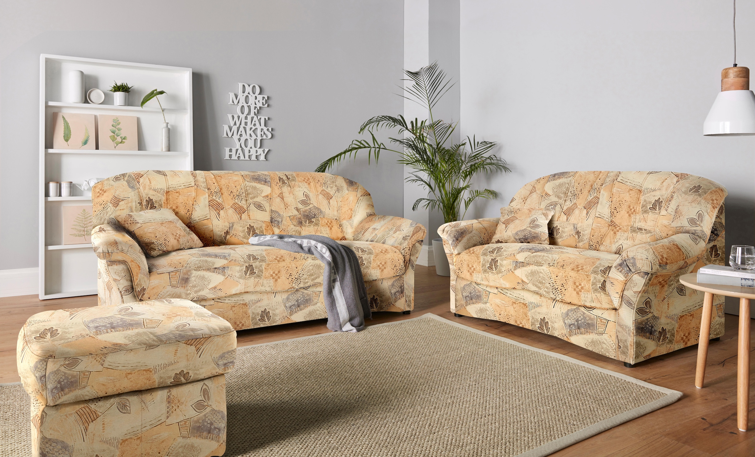 DOMO collection Polsterhocker »Bahia Sitzbelastung 140 kg«, Belastbarkeit bis 100 kg pro Sitzfläche, mit praktischem Staufach