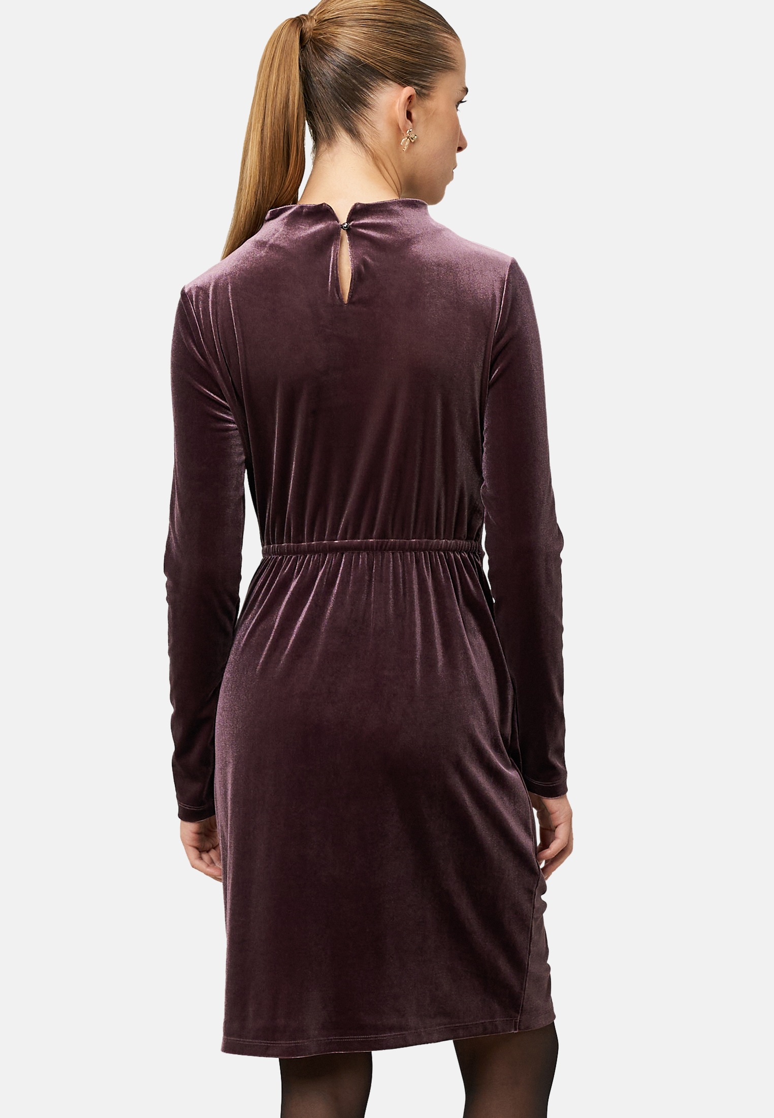 Zero Samtkleid »Damen mit Raffungen« Ohne Tasche drapiert /gerafft