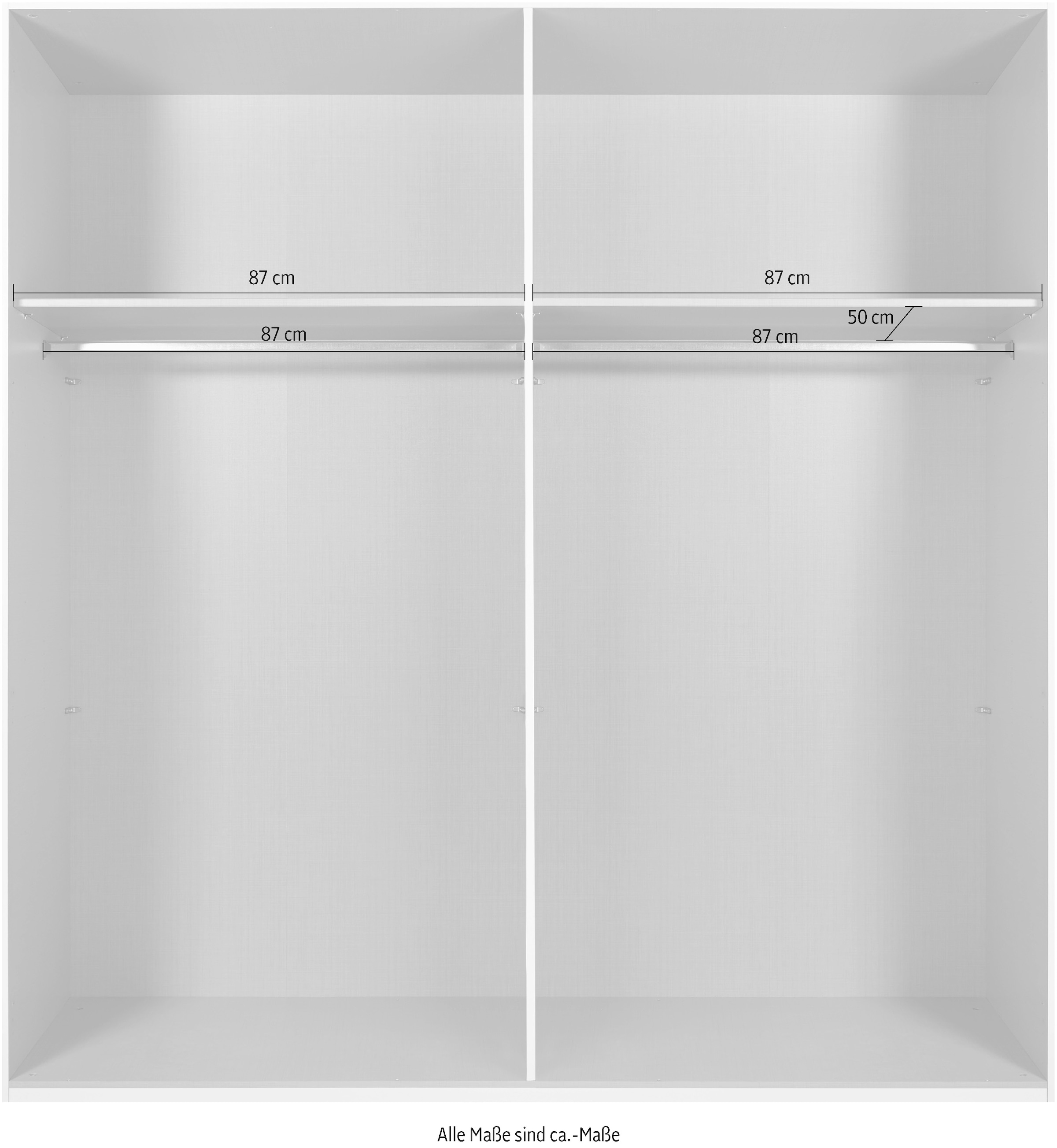Wimex Drehtürenschrank »Budapest«, mit Spiegel, wahlweise 180 oder 225cm breit