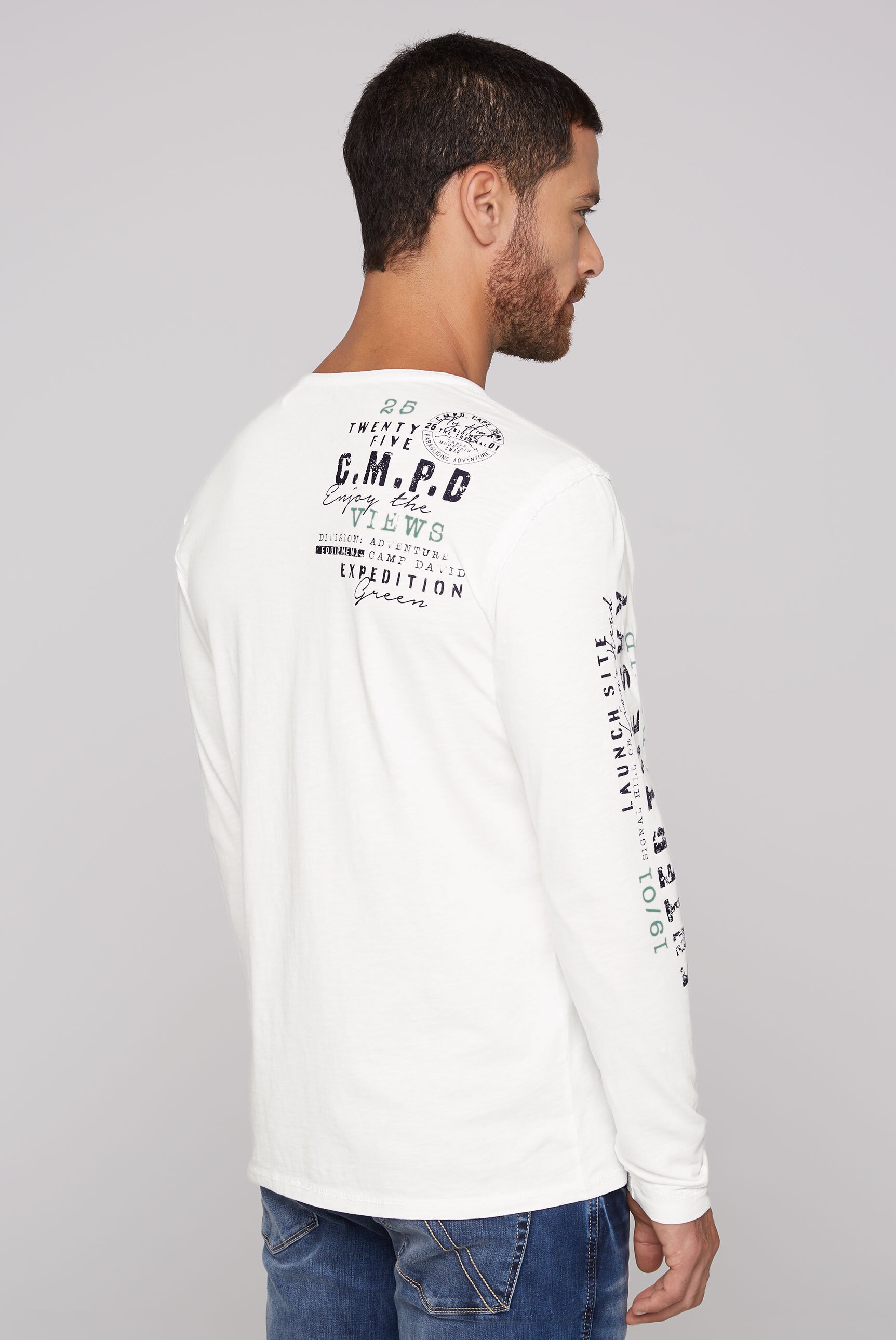 CAMP DAVID Langarmshirt, aus Baumwolle
