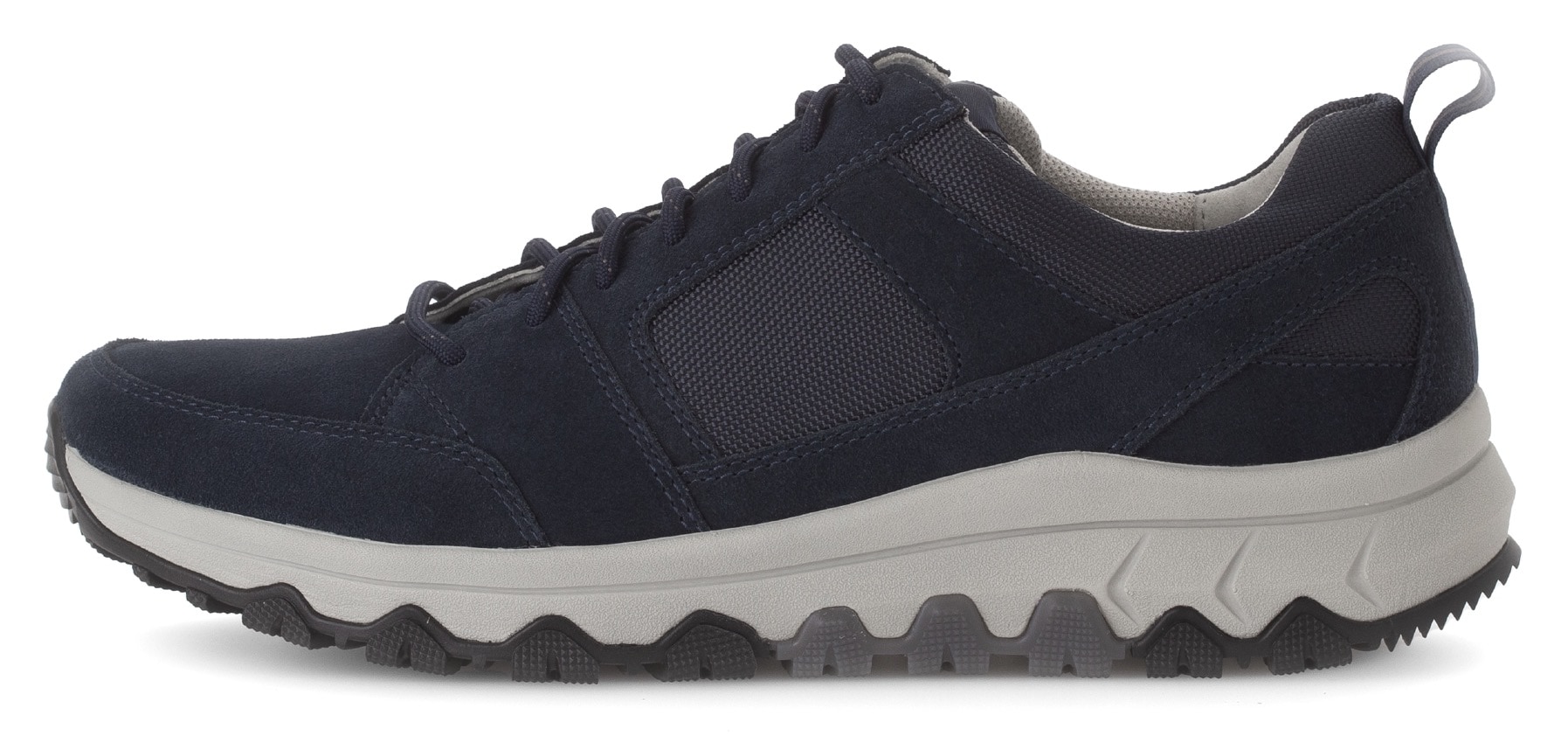 Gabor Rollingsoft Keilsneaker, Freizeitschuh, Halbschuh, Schnürschuh mit Ziernähten, Weite G