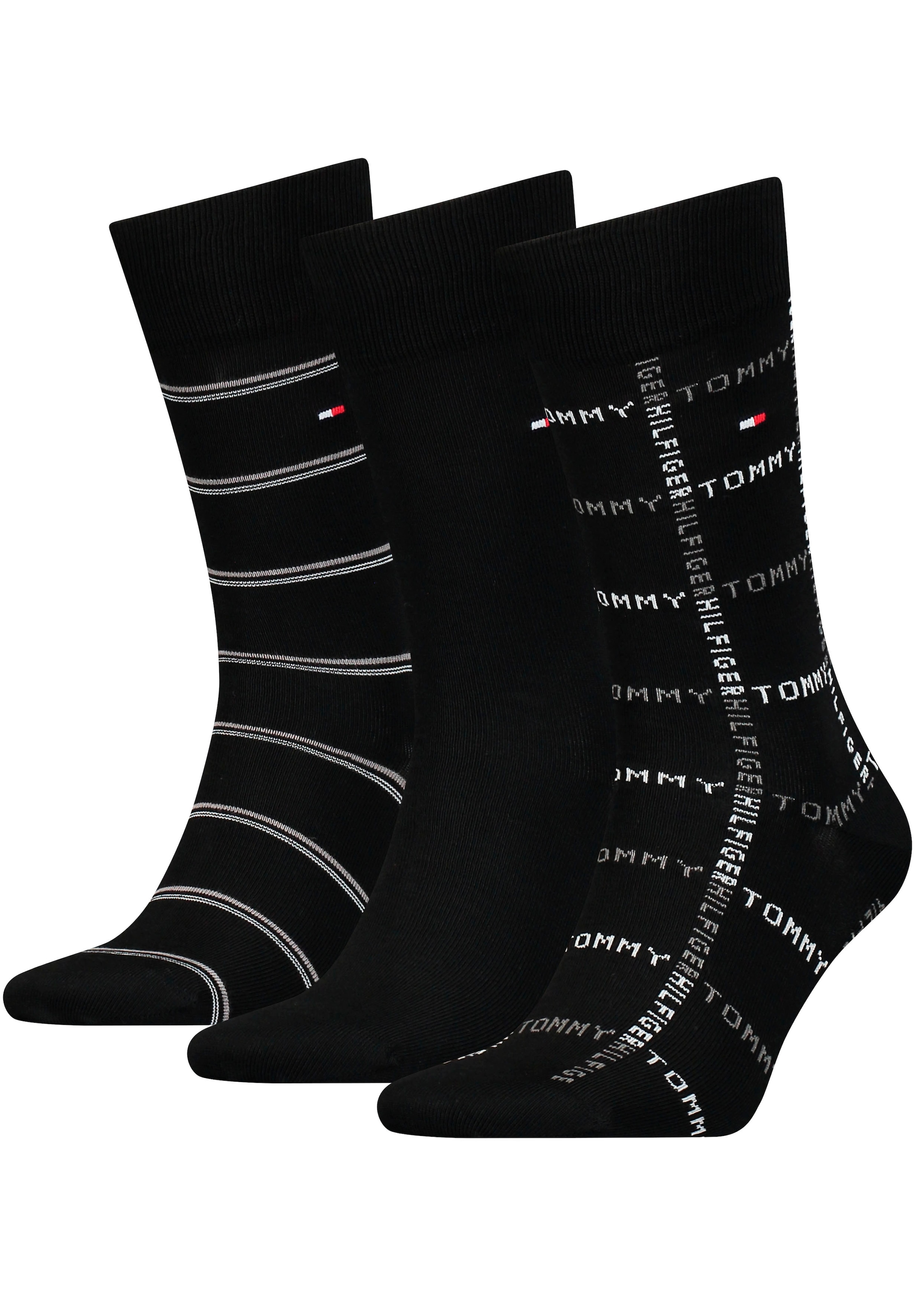 Tommy Hilfiger Socken, (Packung, 3 Paar), mit Logostickerei