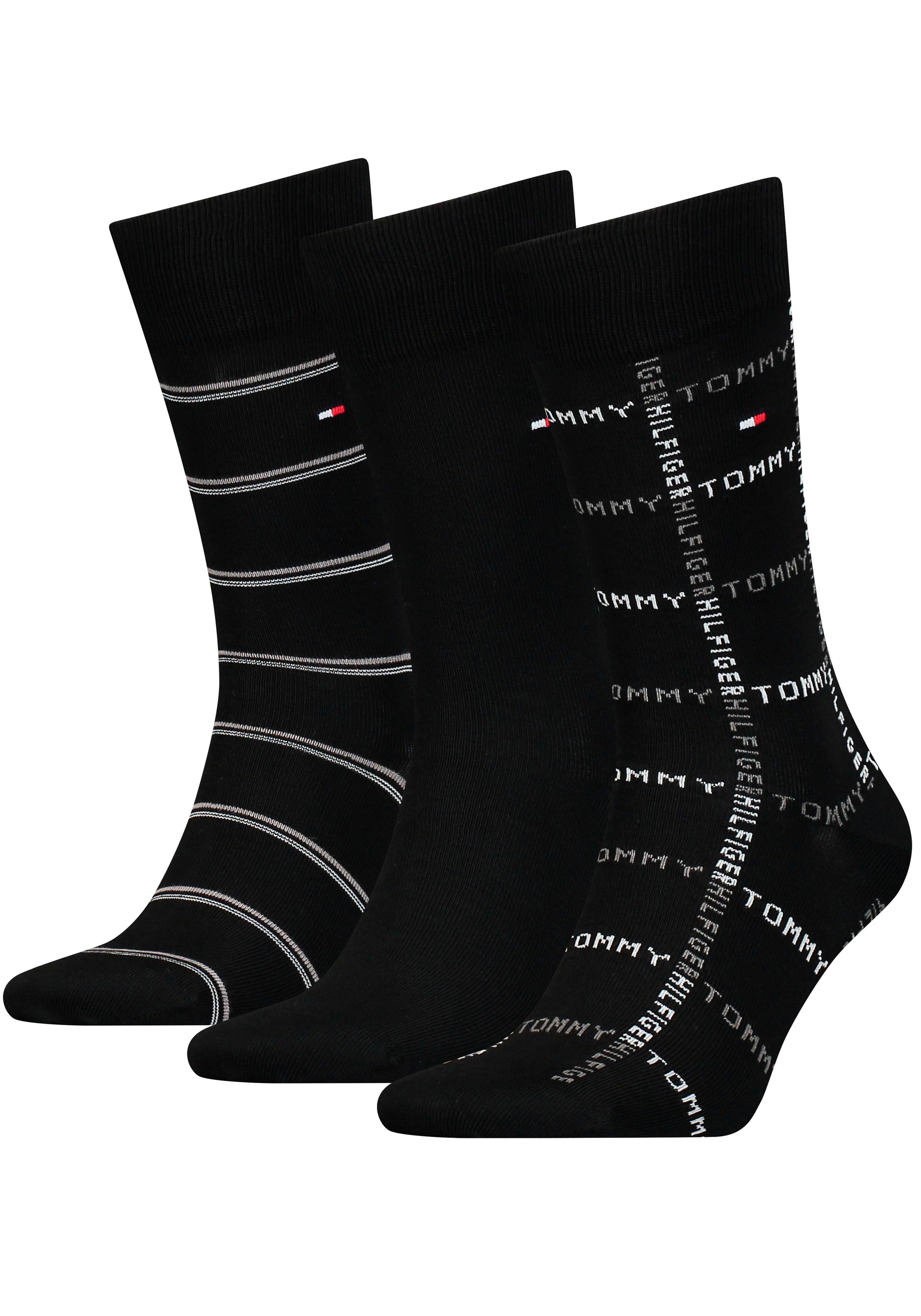 Tommy Hilfiger Socken Packung, 3 Paar tlg. mit Logostickerei günstig online kaufen