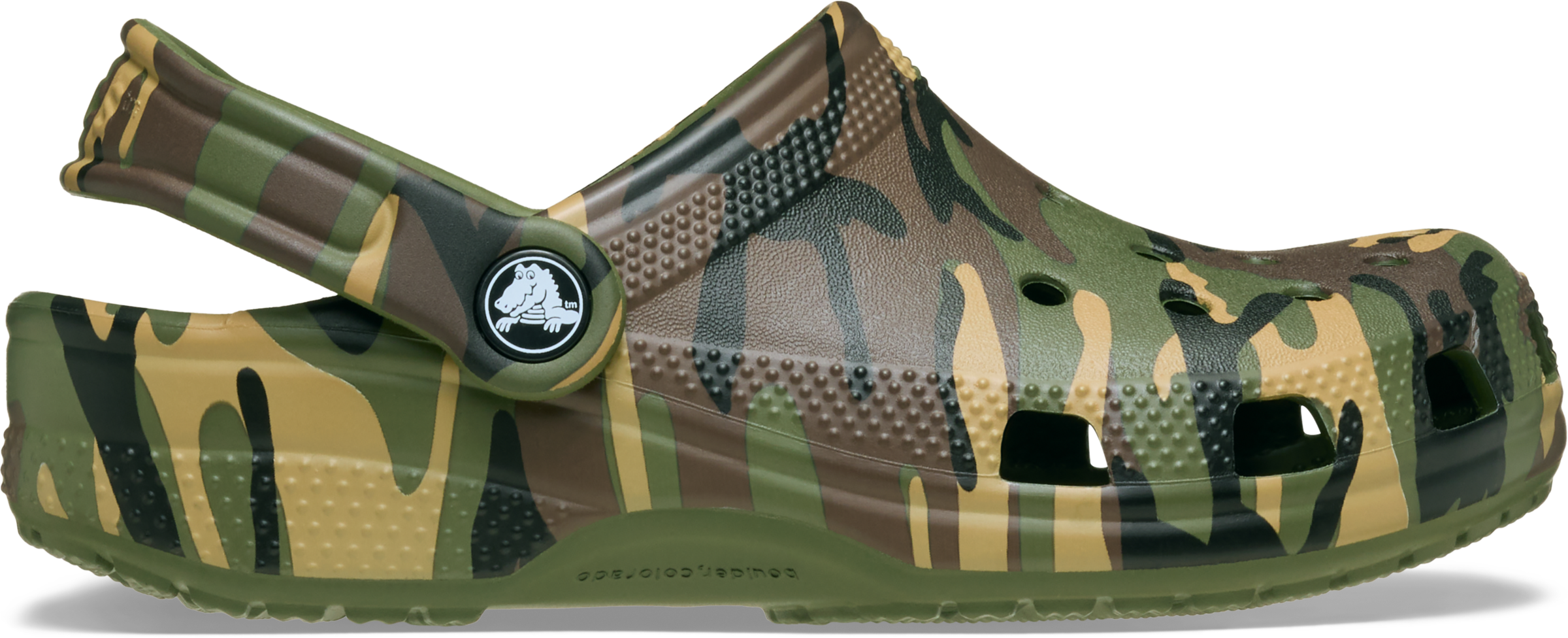 Crocs Clog »Classic Camouflage Clog«  Sommerschuh, Strandschuh, Sandale, Hausschuh mit Lüftungsöffnungen