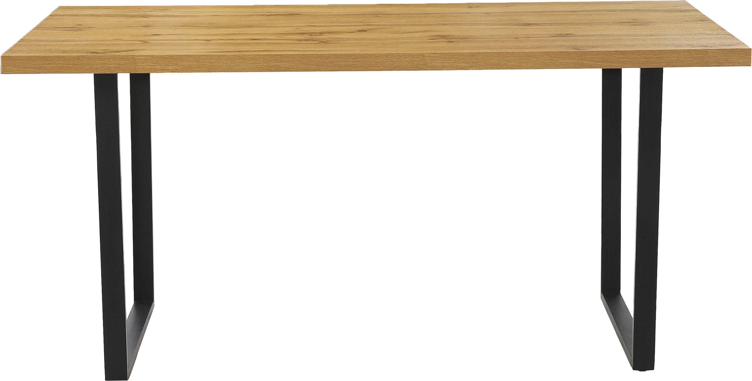 Jockenhöfer Gruppe Essgruppe »ROGER, Sitzgruppe, Tisch, 4 Stühle« Set, 5 Stk. tlg. Tischplatte Wildeiche, U-Gestell, Stühle mit Webstoff