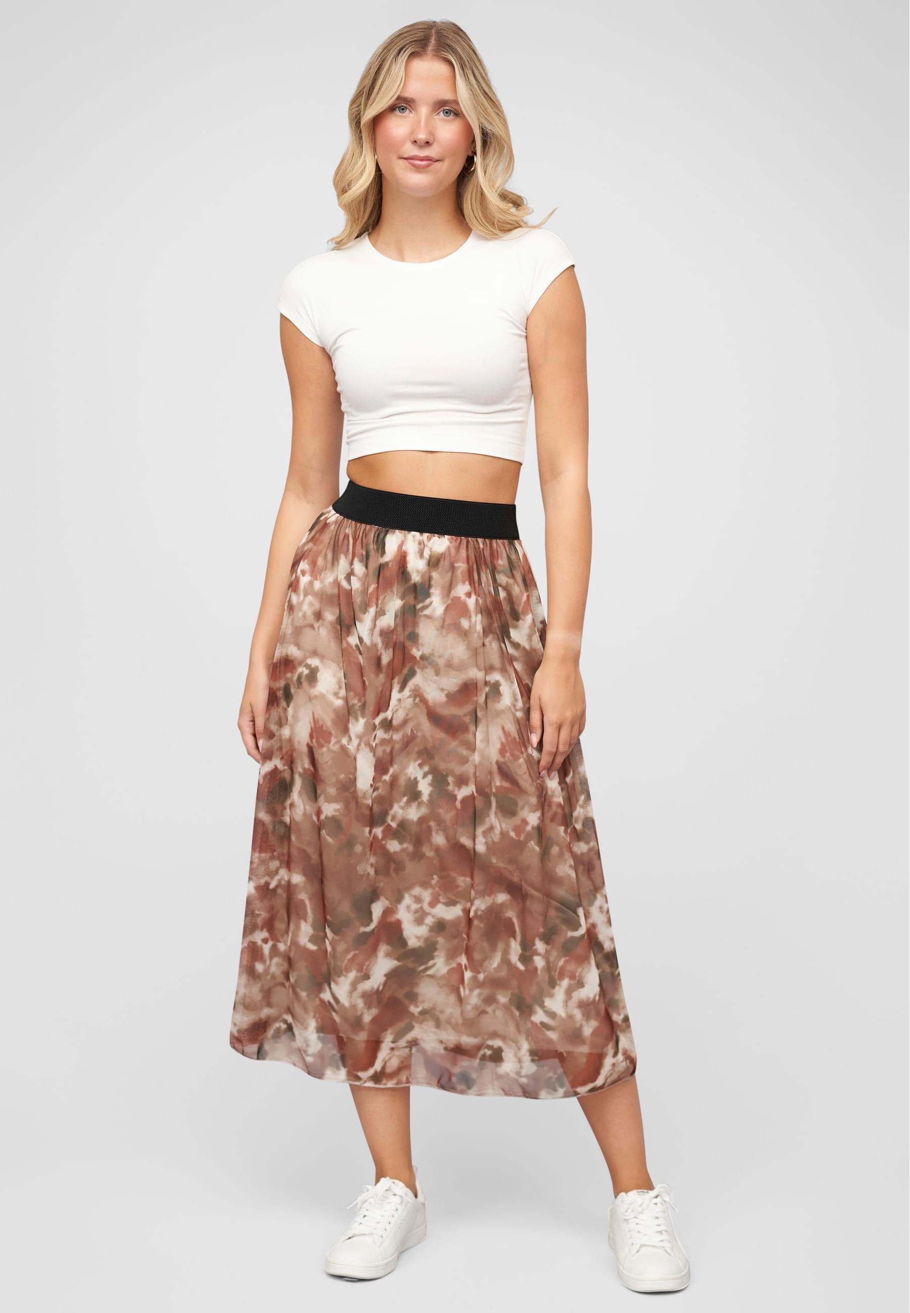 CLOUD 5IVE Shirtkleid »CLOUD 5IVE Longform Rock mit All Over Print und Gummiband« 1 Stk. tlg.