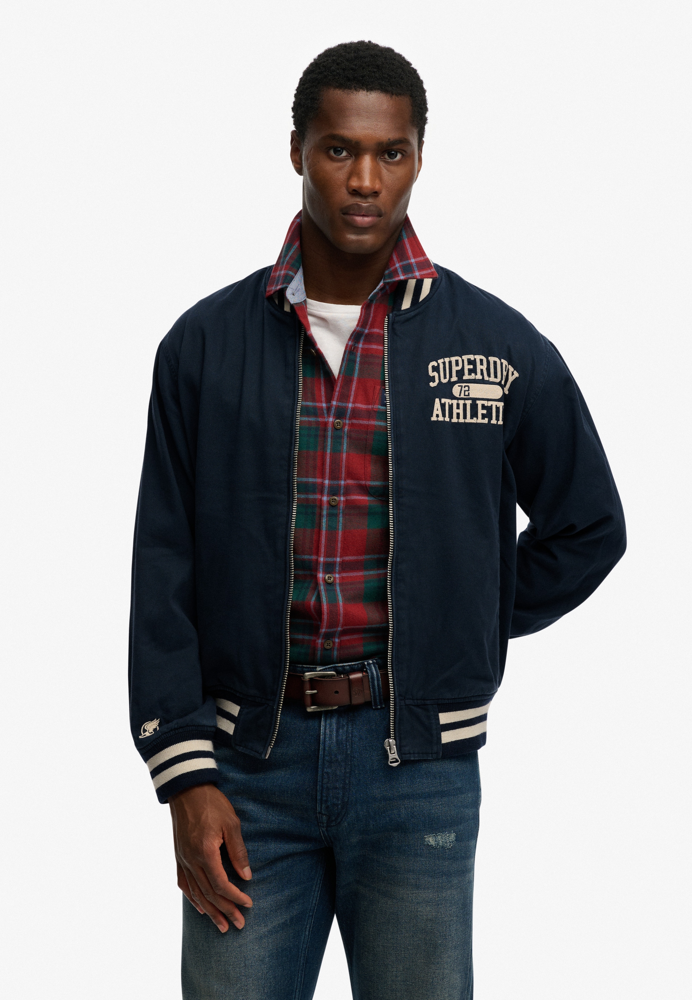 Superdry Parka »TWILL VARSITY BOMBER JKT« ohne Kapuze