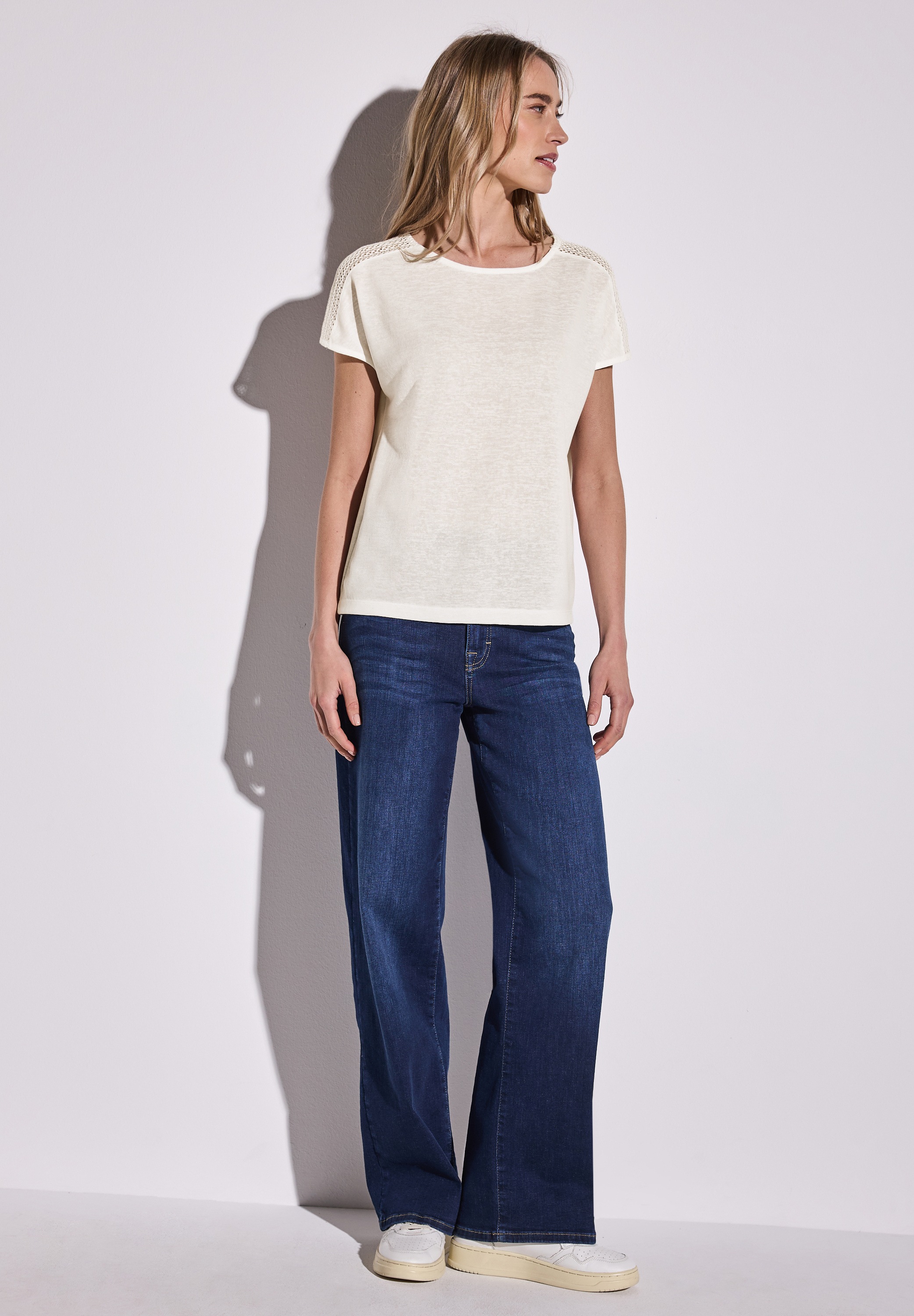 STREET ONE T-Shirt, mit U-Boot-Ausschnitt