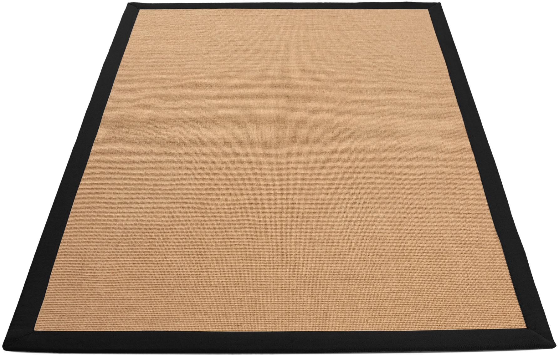carpetfine Sisalteppich »Sisal«, rechteckig, 5 mm Höhe, mit farbiger Bordüre, Anti Rutsch Rückseite