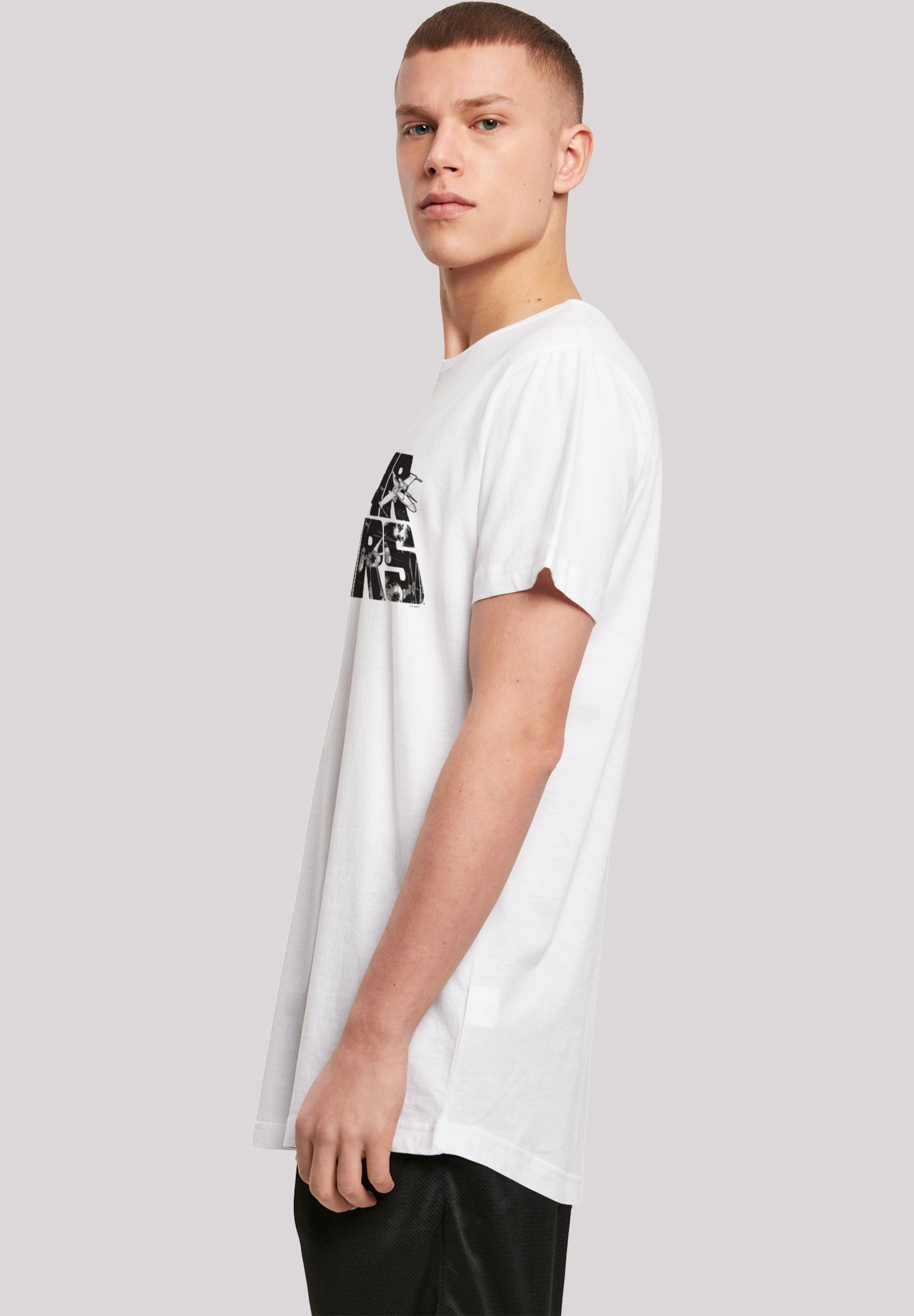 F4NT4STIC T-Shirt »Star Wars Logo Space Sketch«, Print