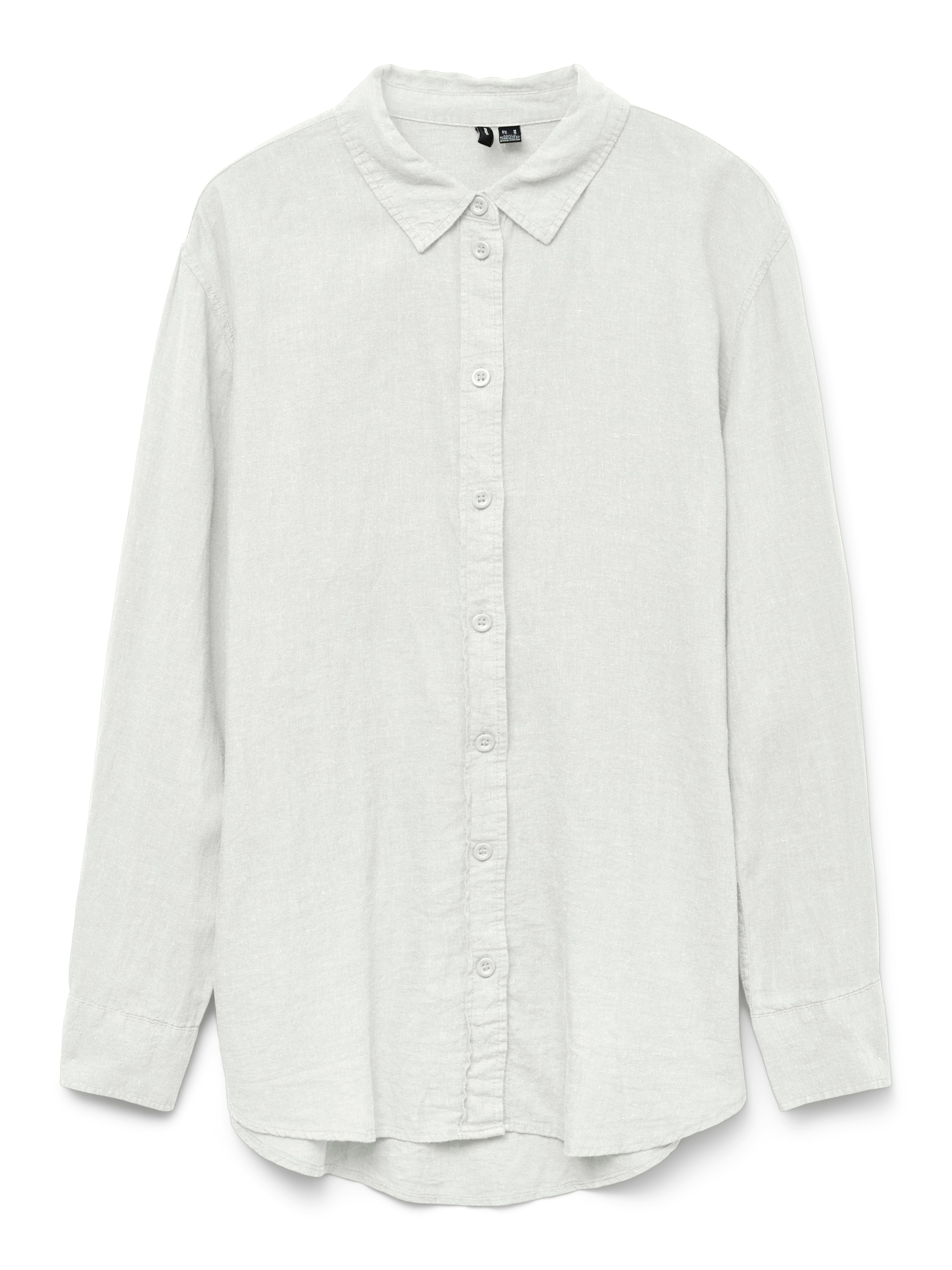 Vero Moda Hemdbluse »VMLINN LINEN LS SHIRT WVN NOOS«, hochwertige Qaulität mit Leinen