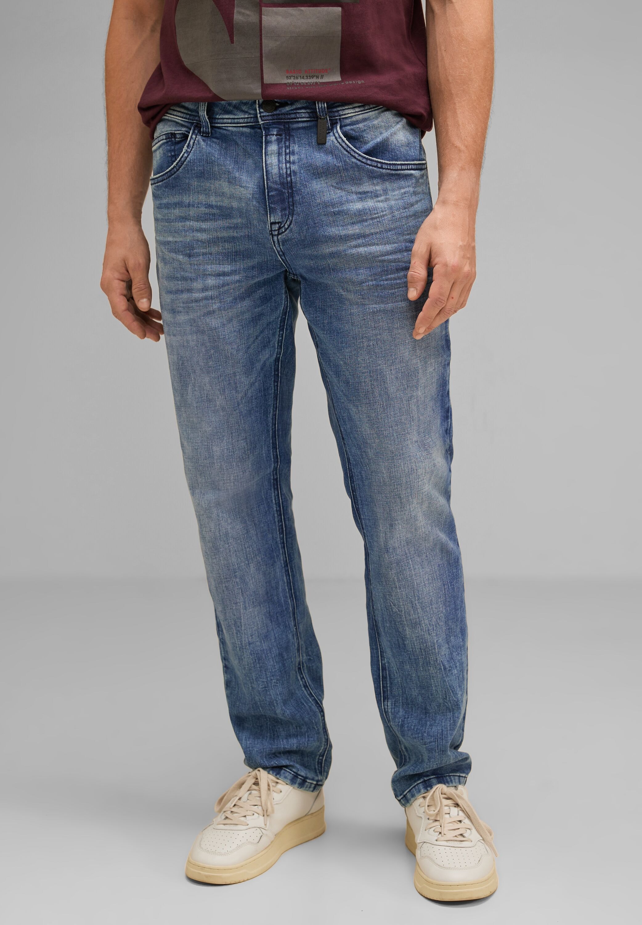 STREET ONE MEN Comfort-fit-Jeans, aus Baumwolle mit Stretchanteil