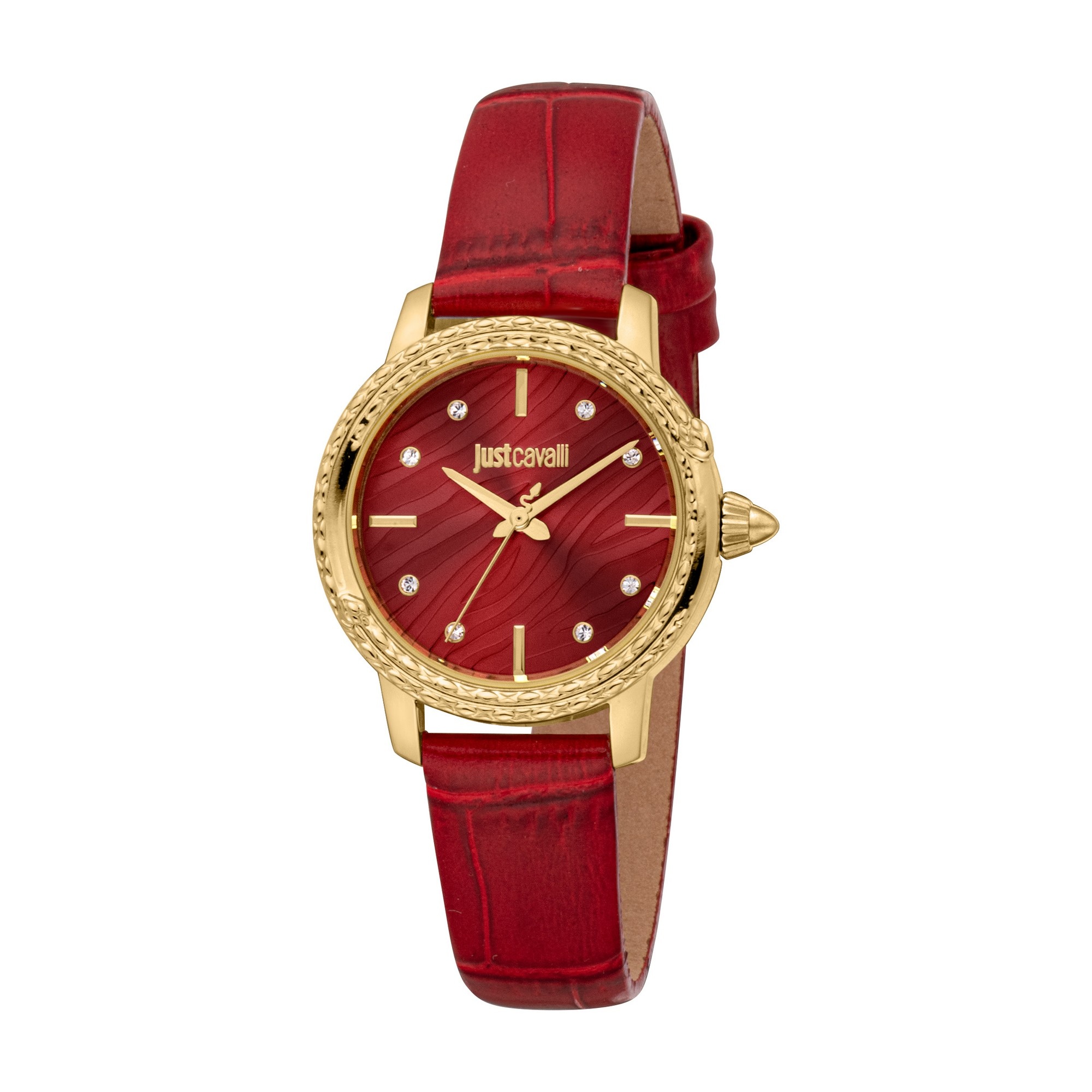 Just Cavalli Time Quarzuhr »Euforia« Armbanduhr, Damenuhr, Lederarmband, Ideal auch als Geschenk, analog