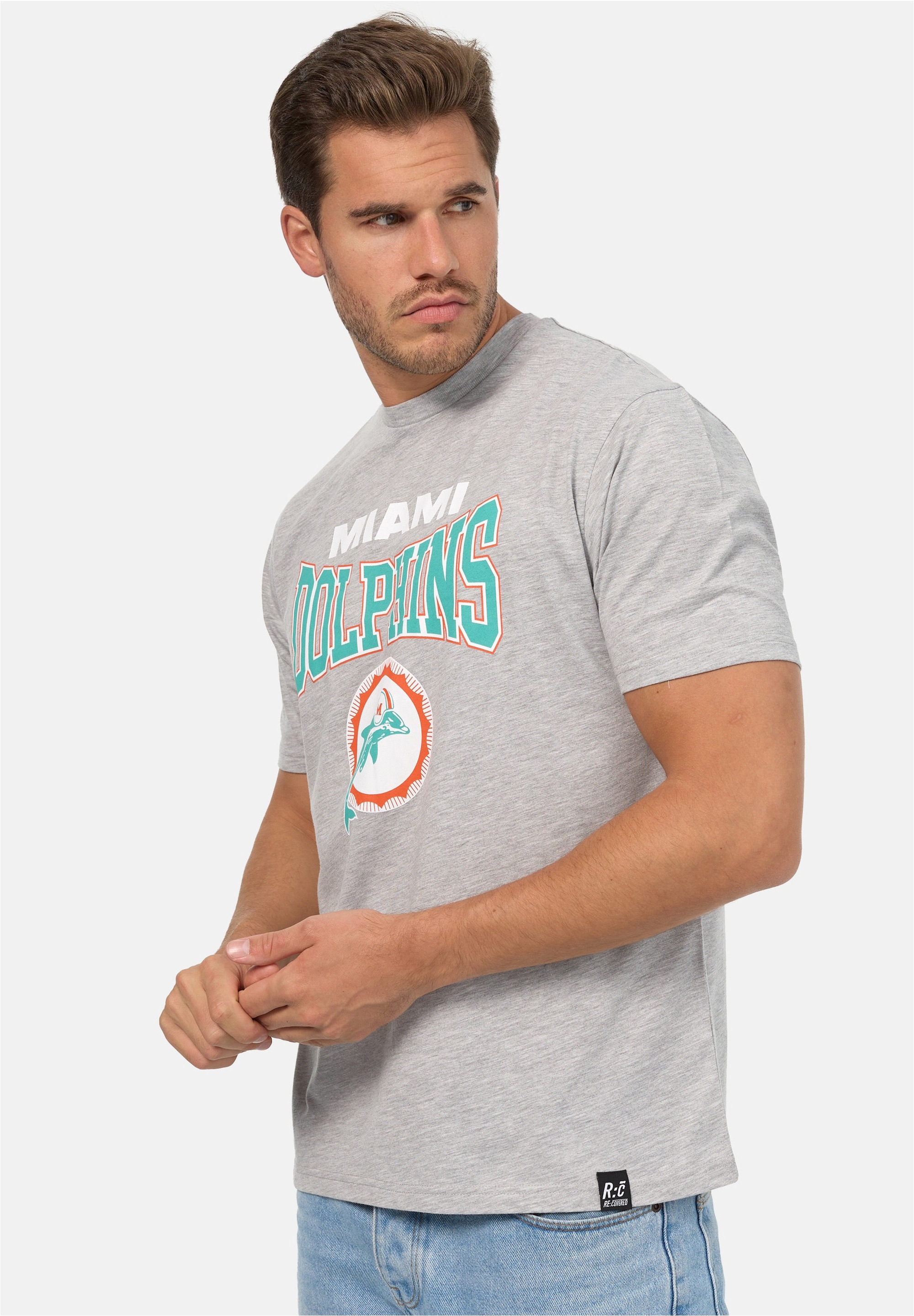 Recovered T-Shirt »NFL Dolphins 66 Relaxed«, (1 tlg.), für alle Miami Dolphins-Fans
