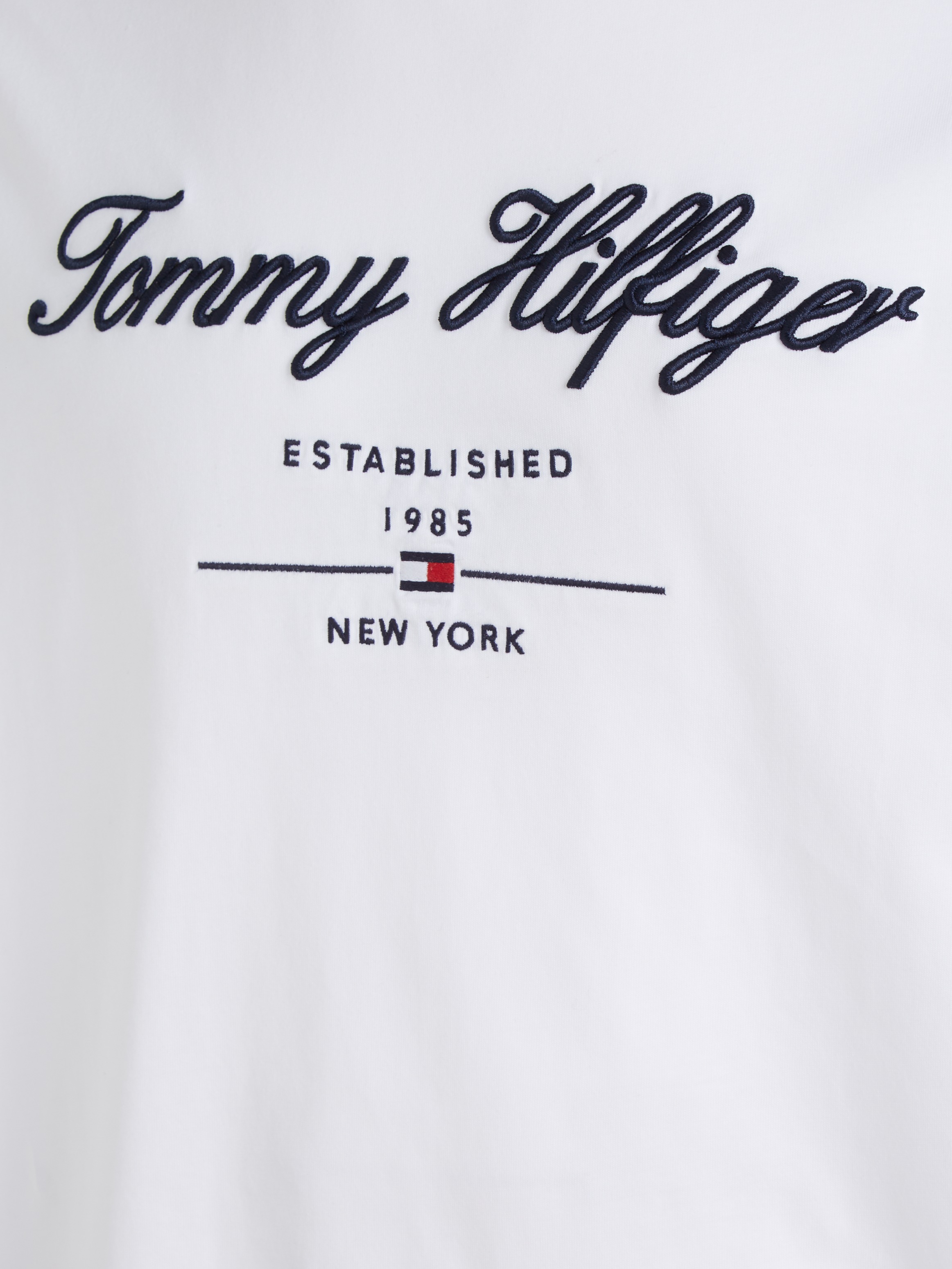 Tommy Hilfiger T-Shirt »SCRIPT LOGO TEE« mit aufgesticktem Logo
