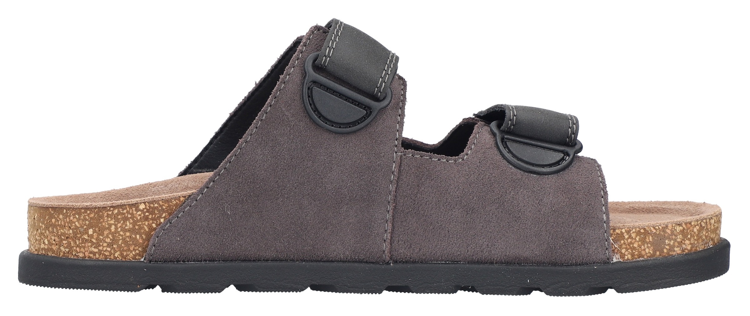Rieker Pantolette, Sommerschuh, Strandschuh, Hausschuh mit vorgeformtem Fußbett