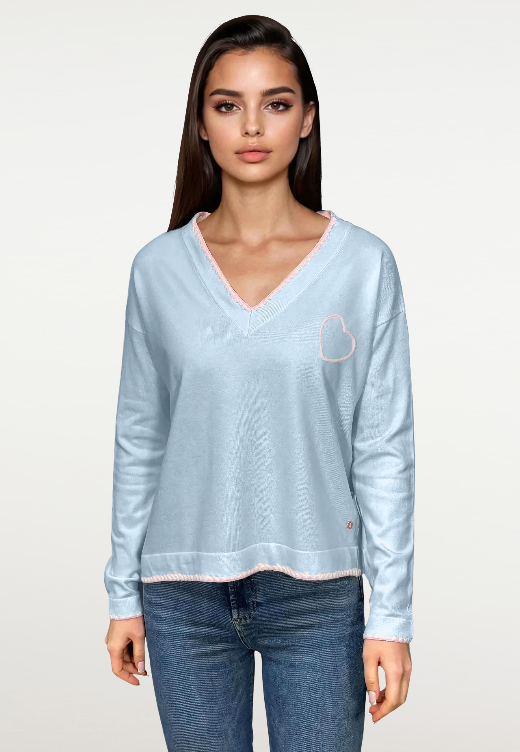 Frieda & Freddies Strickpullover "Pullover", mit Label-Applikationen günstig online kaufen