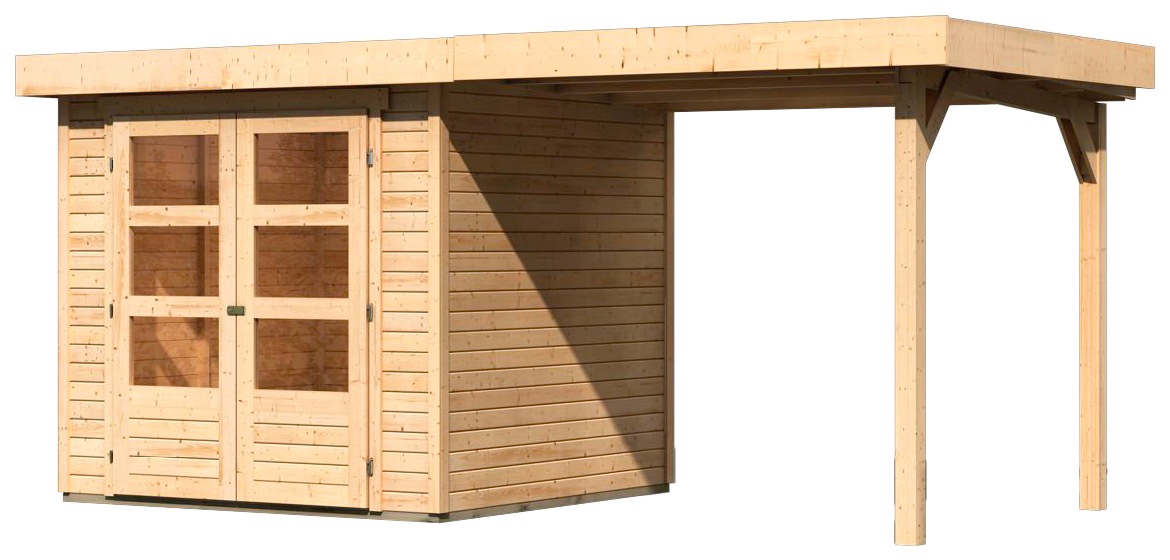 Karibu Gartenhaus »Askola 2«, mit Anbaudach
