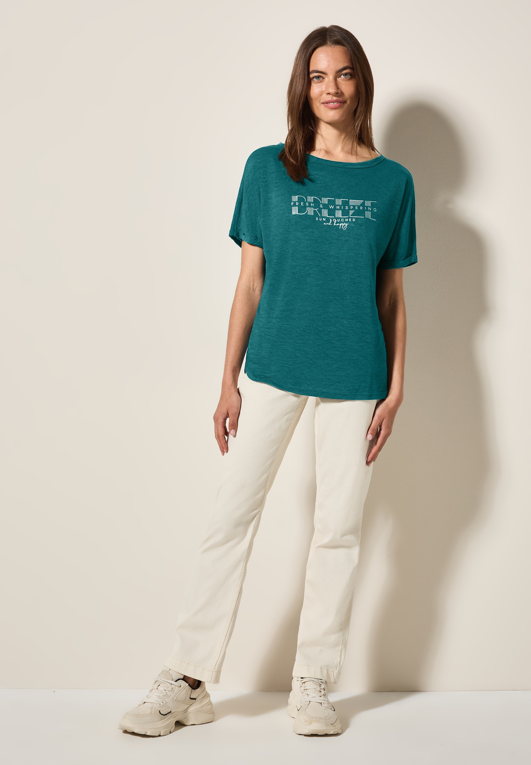 Cecil Print-Shirt, im angenehmen Materialmix