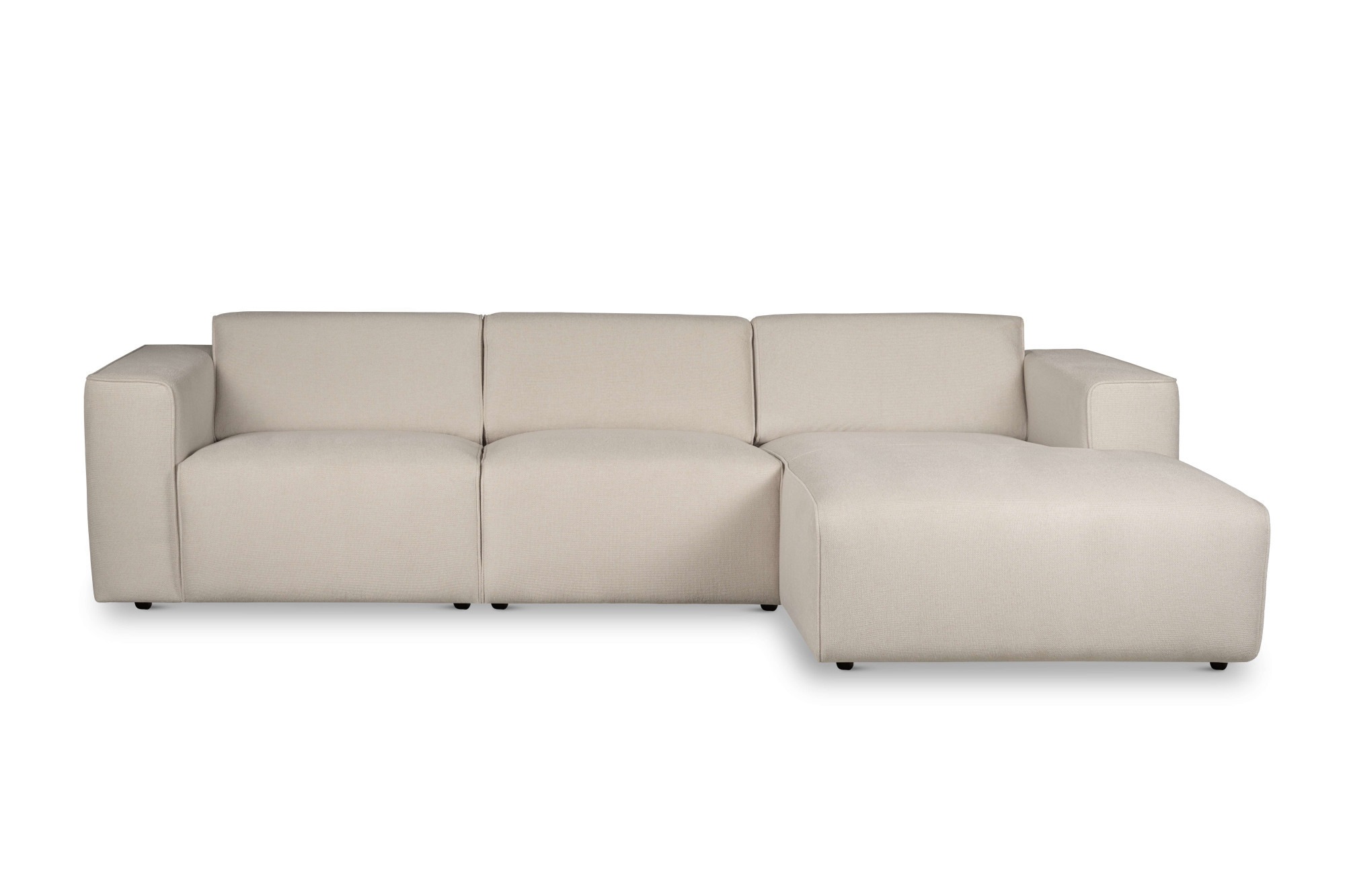 andas Ecksofa "Noord", L-Form, mit Kedernaht, Breite 281 cm, Cord, Struktur günstig online kaufen
