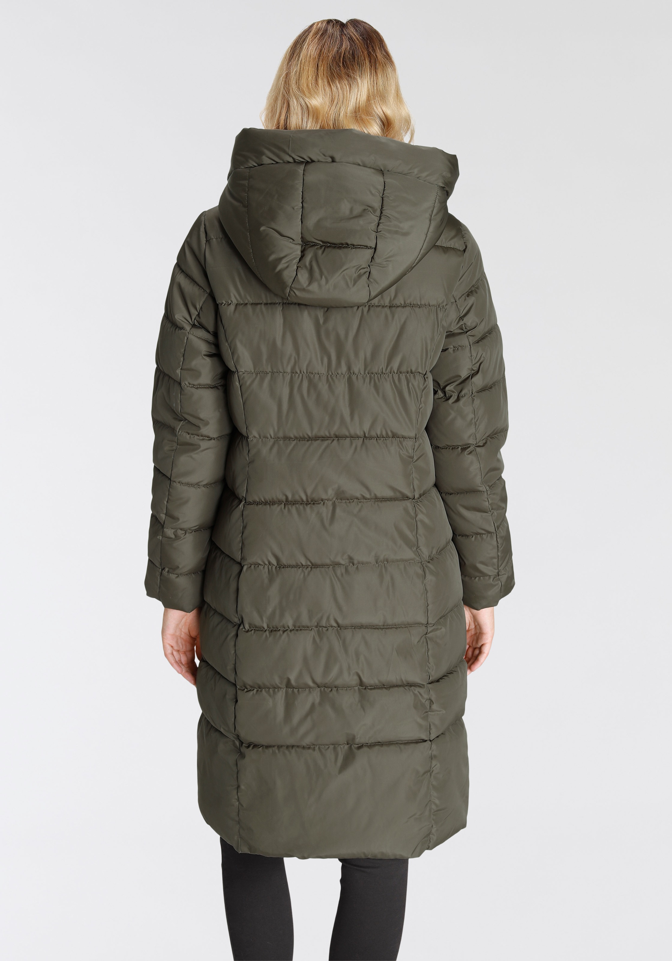 Thumbnail - ONLY Steppmantel "ONLTINA – Puffermantel mit Premium-Füllung und verdecktem Zipper", regular fit, casual, Steppware, Kun...