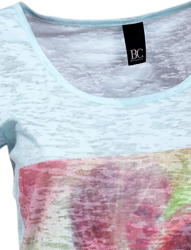 heine Rundhalsshirt »Druck-Shirt«, (1 tlg.)