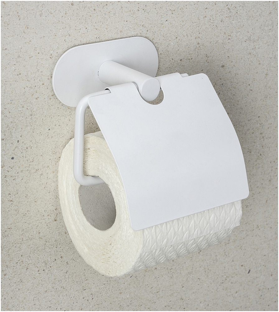 WENKO Toilettenpapierhalter "Turbo-Loc Modell Orea", mit Deckel, Edelstahl, günstig online kaufen