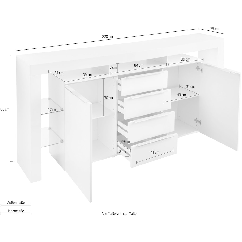 borchardt Möbel Sideboard »Lima«