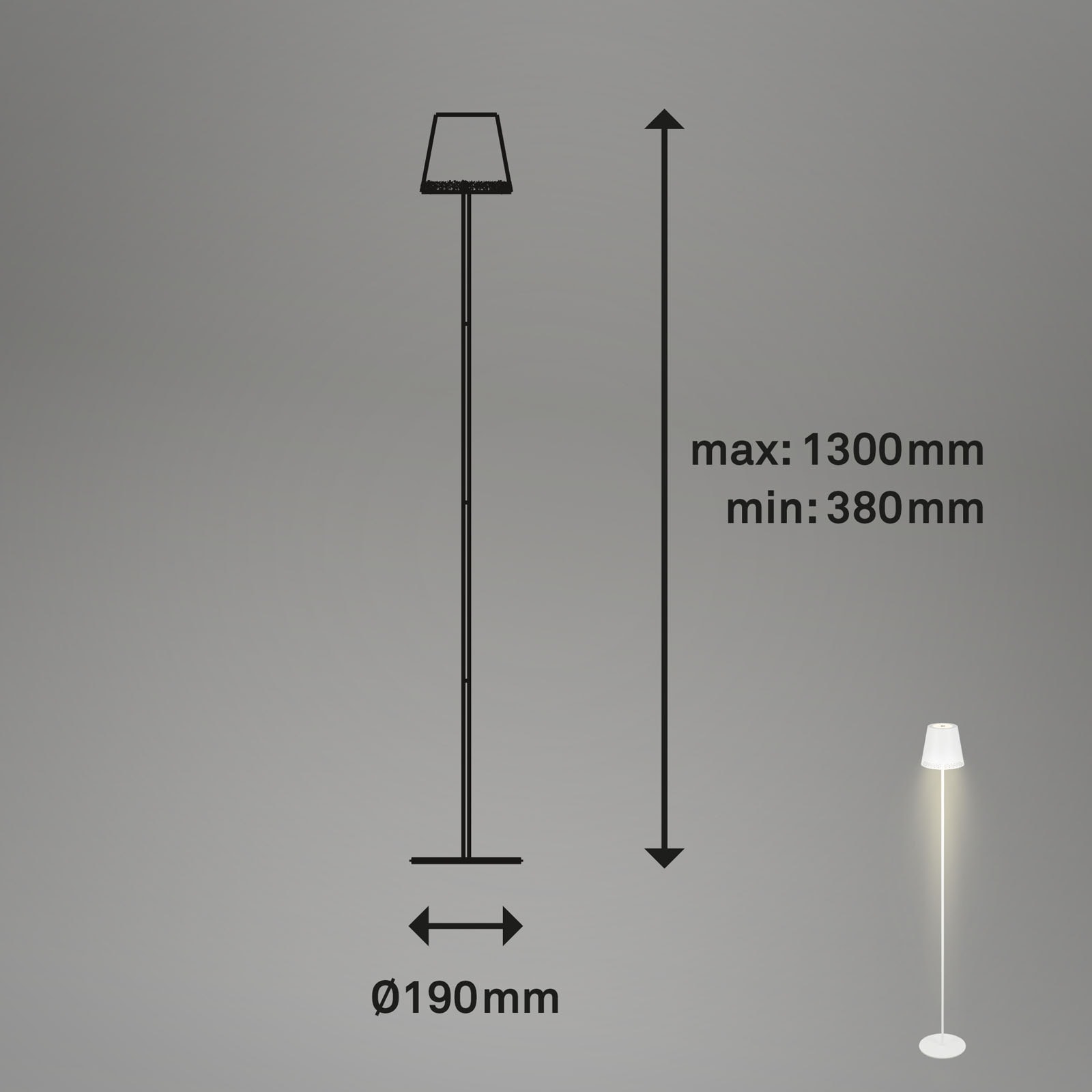 Briloner Leuchten Stehlampe »KIKI«