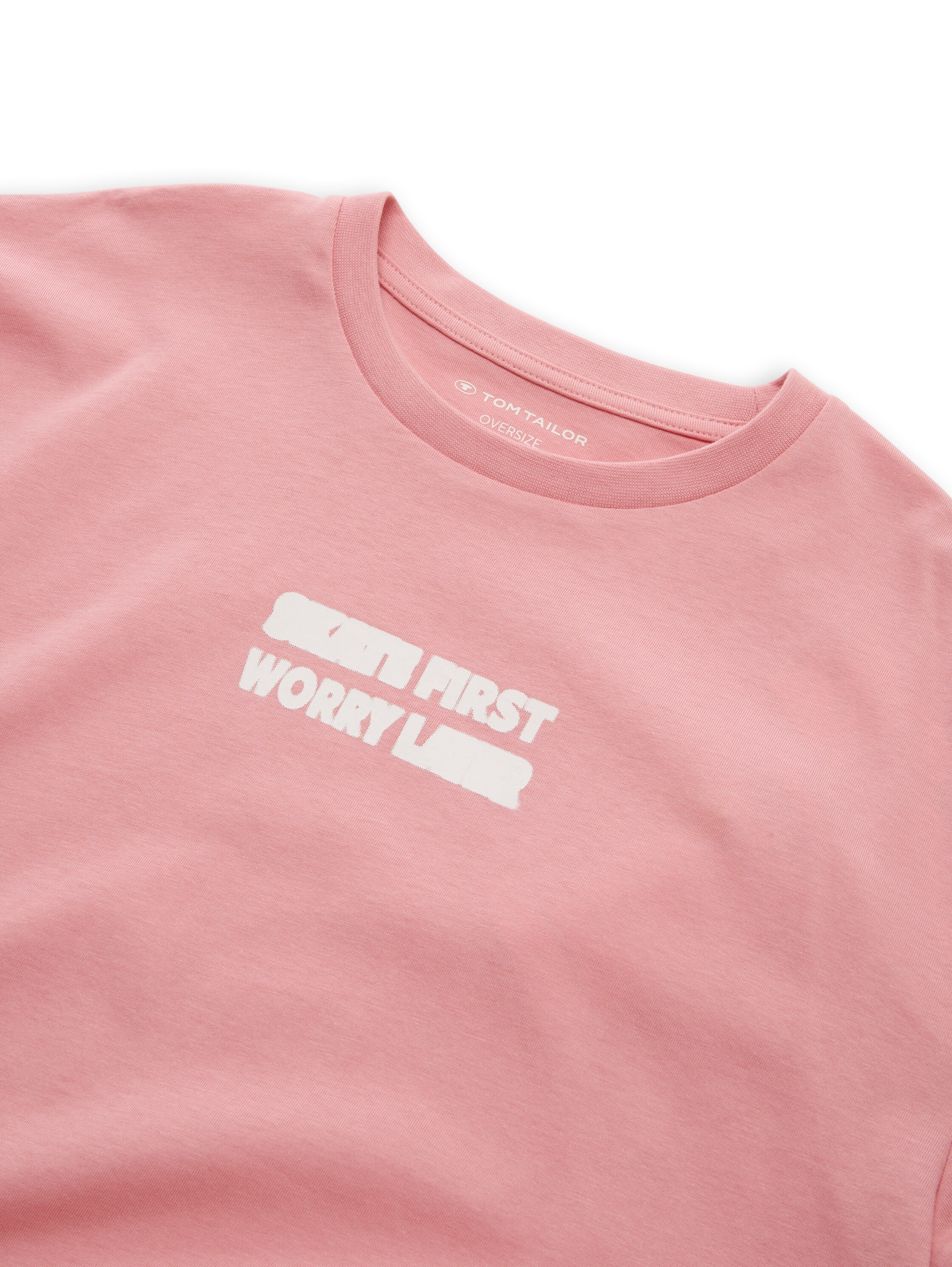 TOM TAILOR Kurzarmshirt mit Frontprint und großem Rückenprint / für Boys