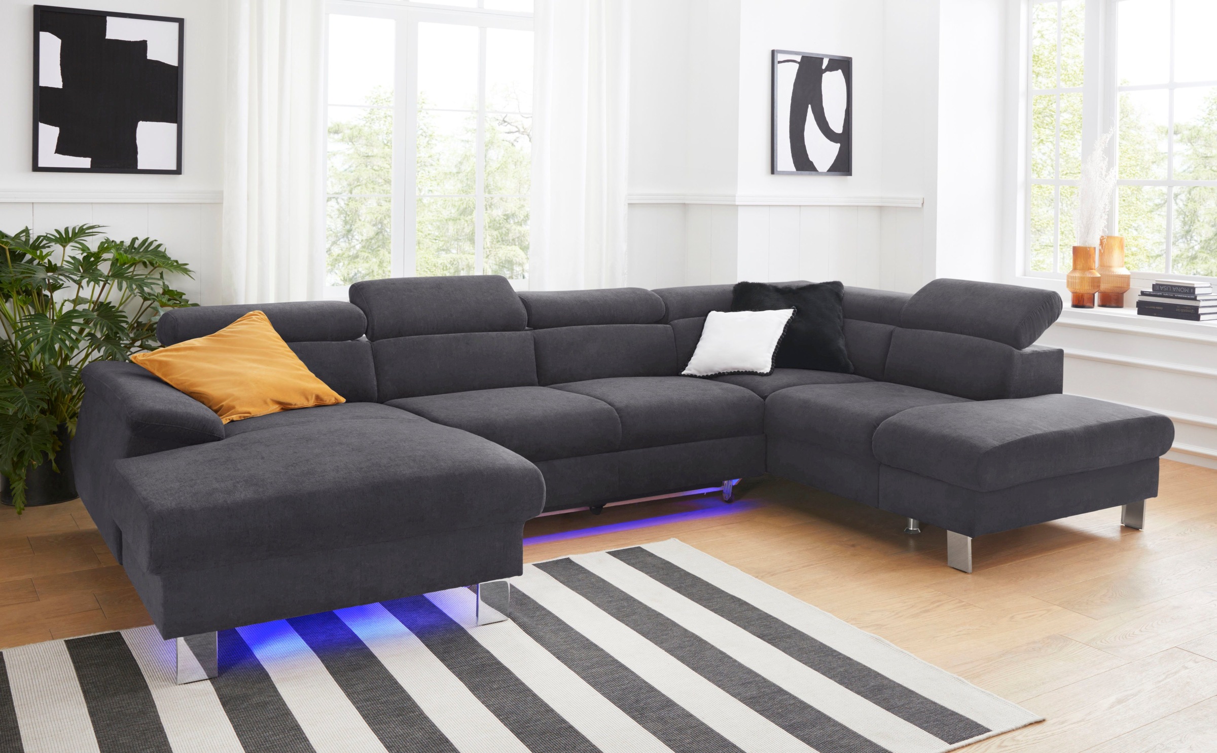 COTTA Polstergarnitur "Komaris U-Form, B: 320 bzw. 100 cm (Set: Wohnlandsch günstig online kaufen